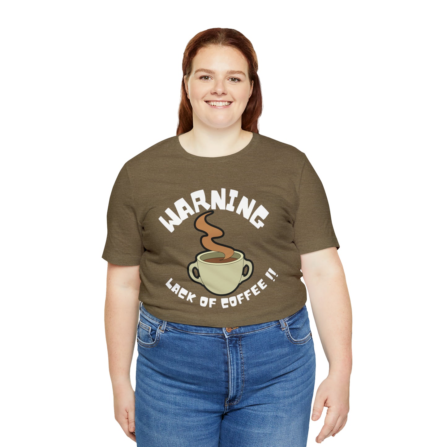 Unisex COFFEE WARNING Jersey Short Sleeve Tee