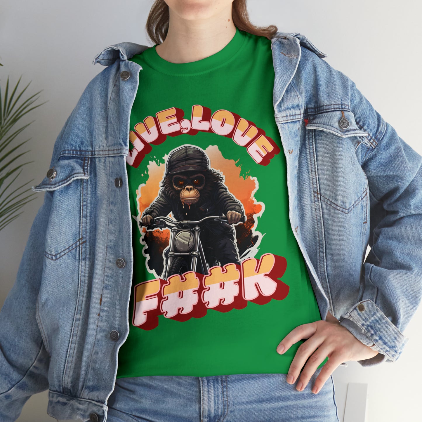 Unisex happy monkey collection Heavy Cotton Tee