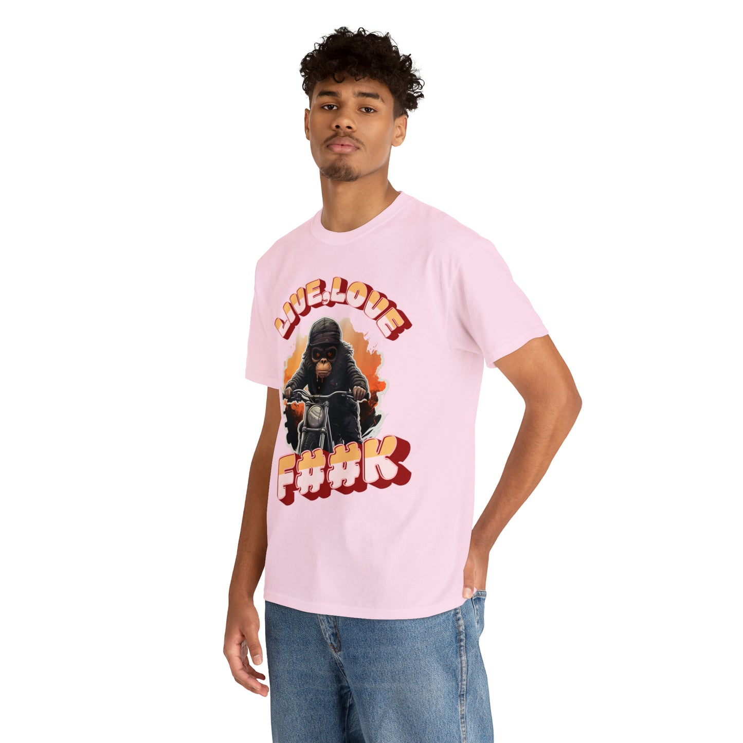 Unisex happy monkey collection Heavy Cotton Tee