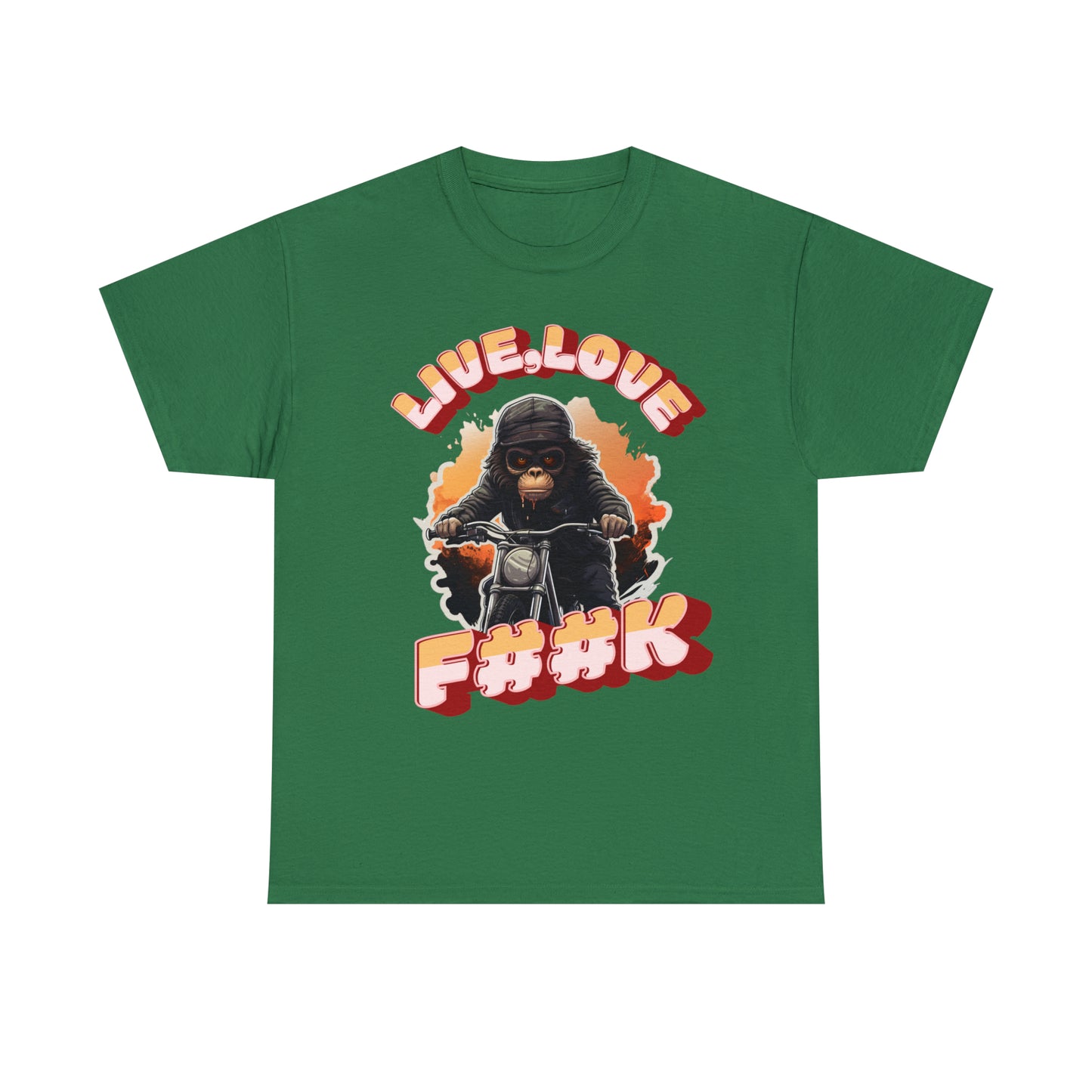 Unisex happy monkey collection Heavy Cotton Tee