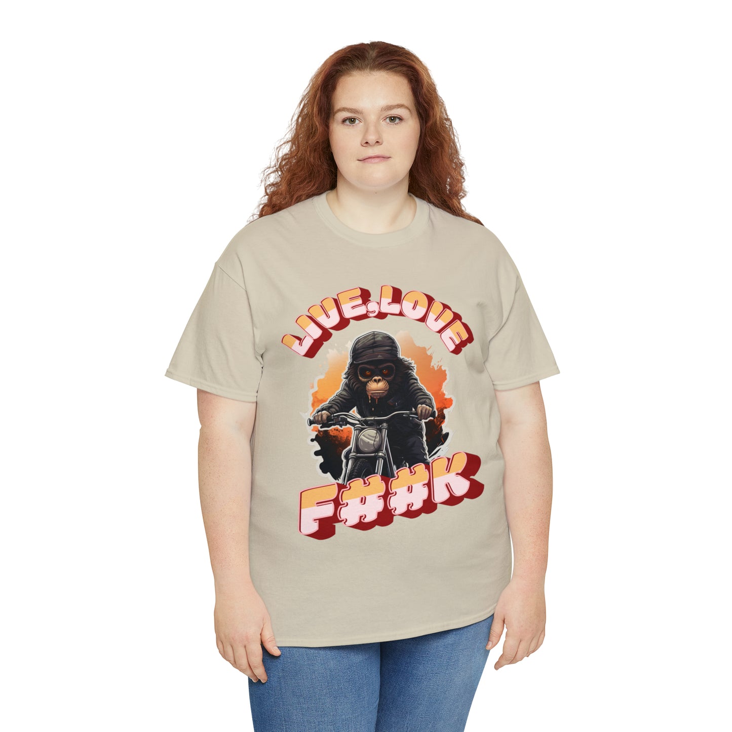 Unisex happy monkey collection Heavy Cotton Tee