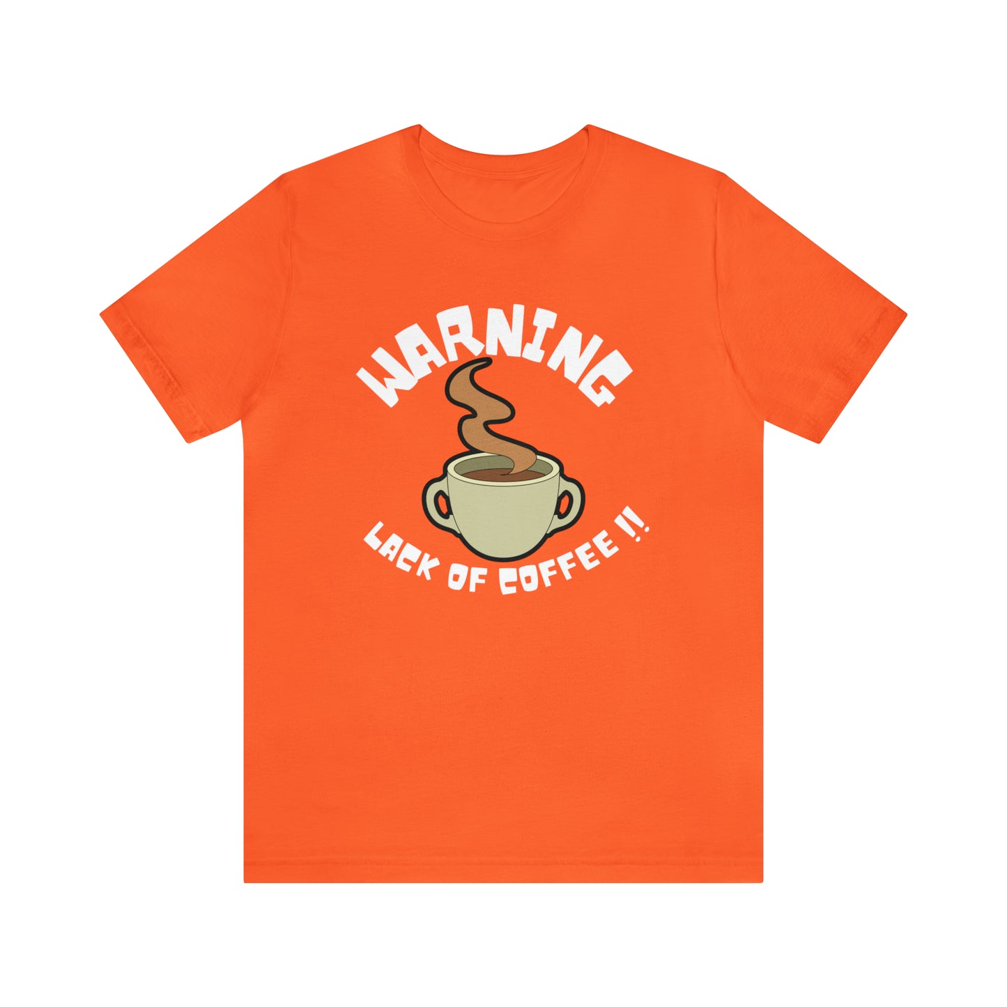 Unisex COFFEE WARNING Jersey Short Sleeve Tee