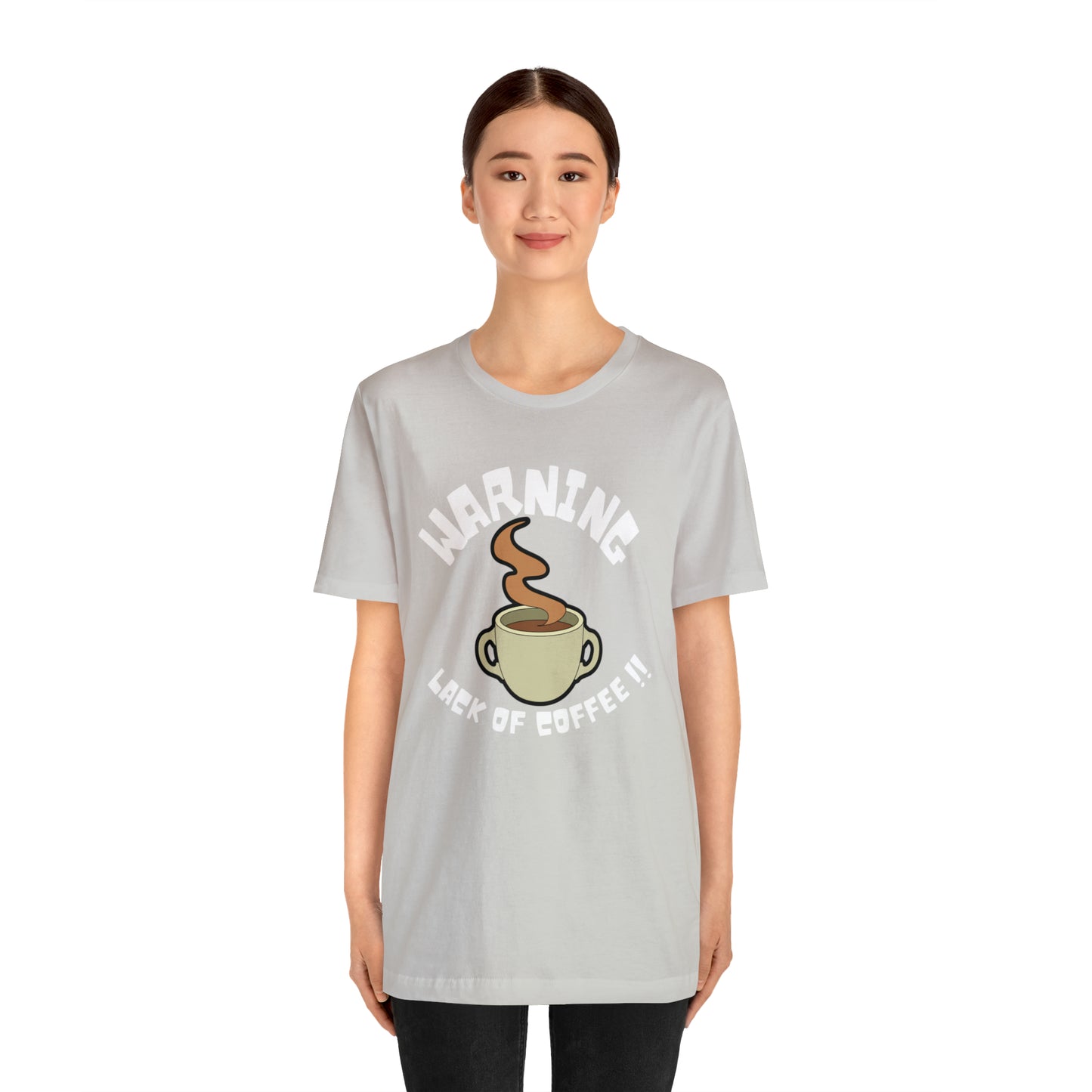 Unisex COFFEE WARNING Jersey Short Sleeve Tee