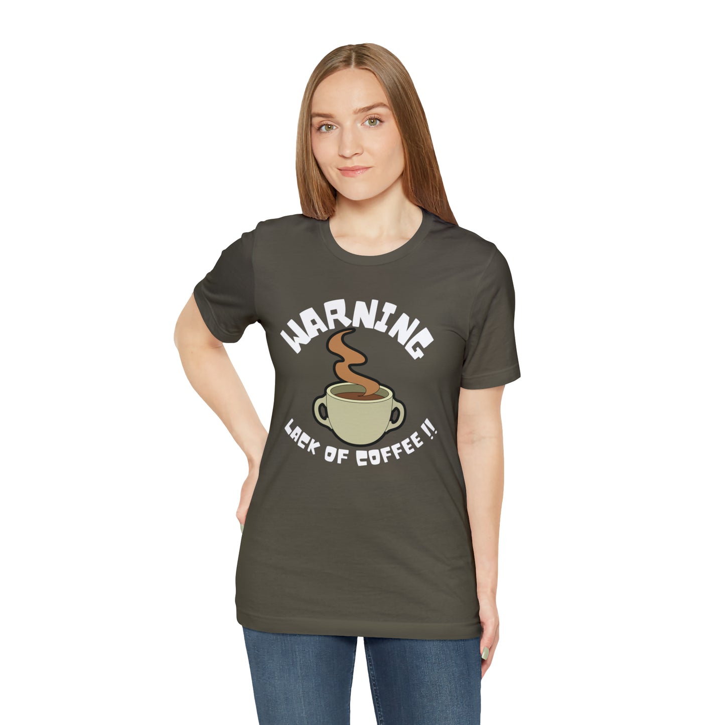 Unisex COFFEE WARNING Jersey Short Sleeve Tee