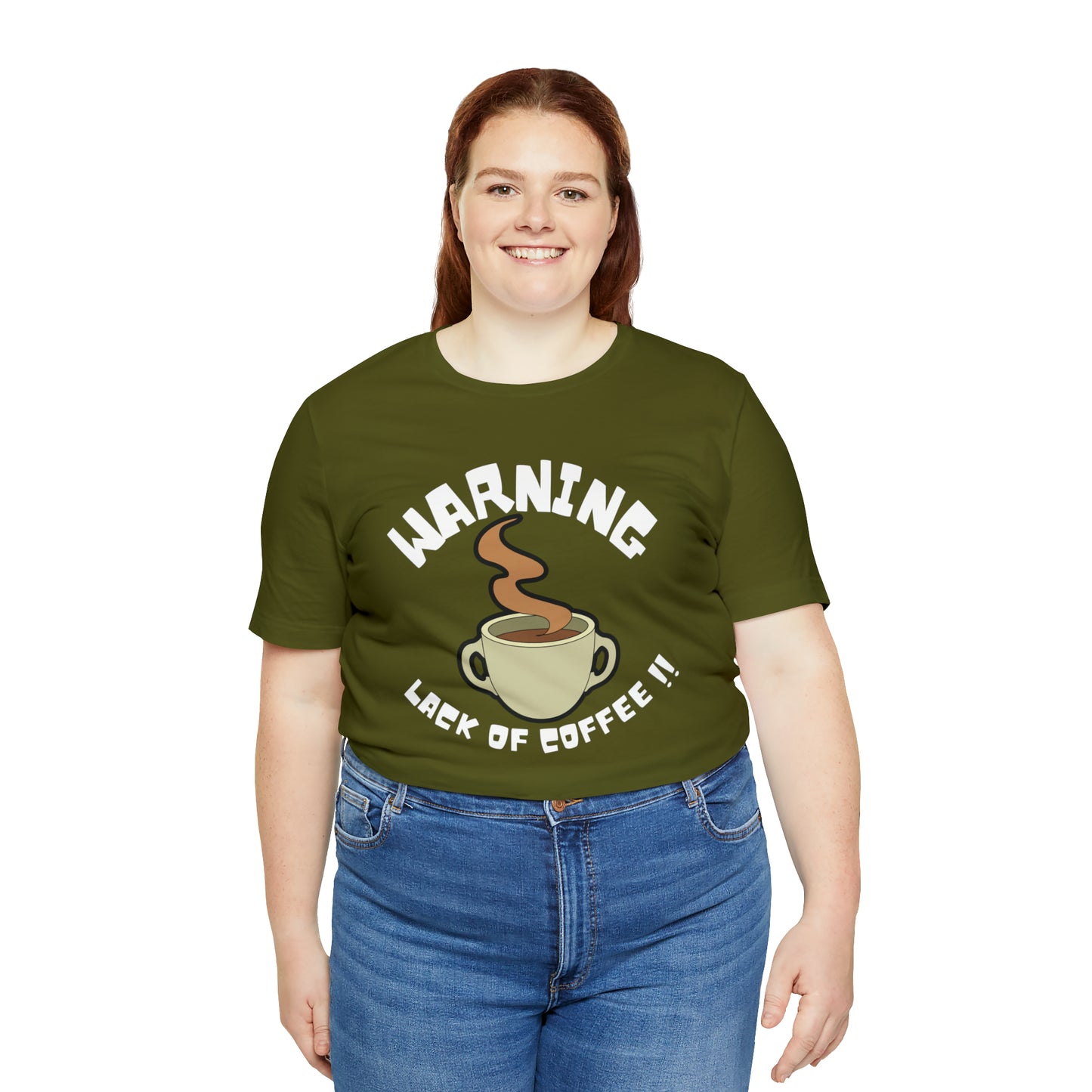 Unisex COFFEE WARNING Jersey Short Sleeve Tee