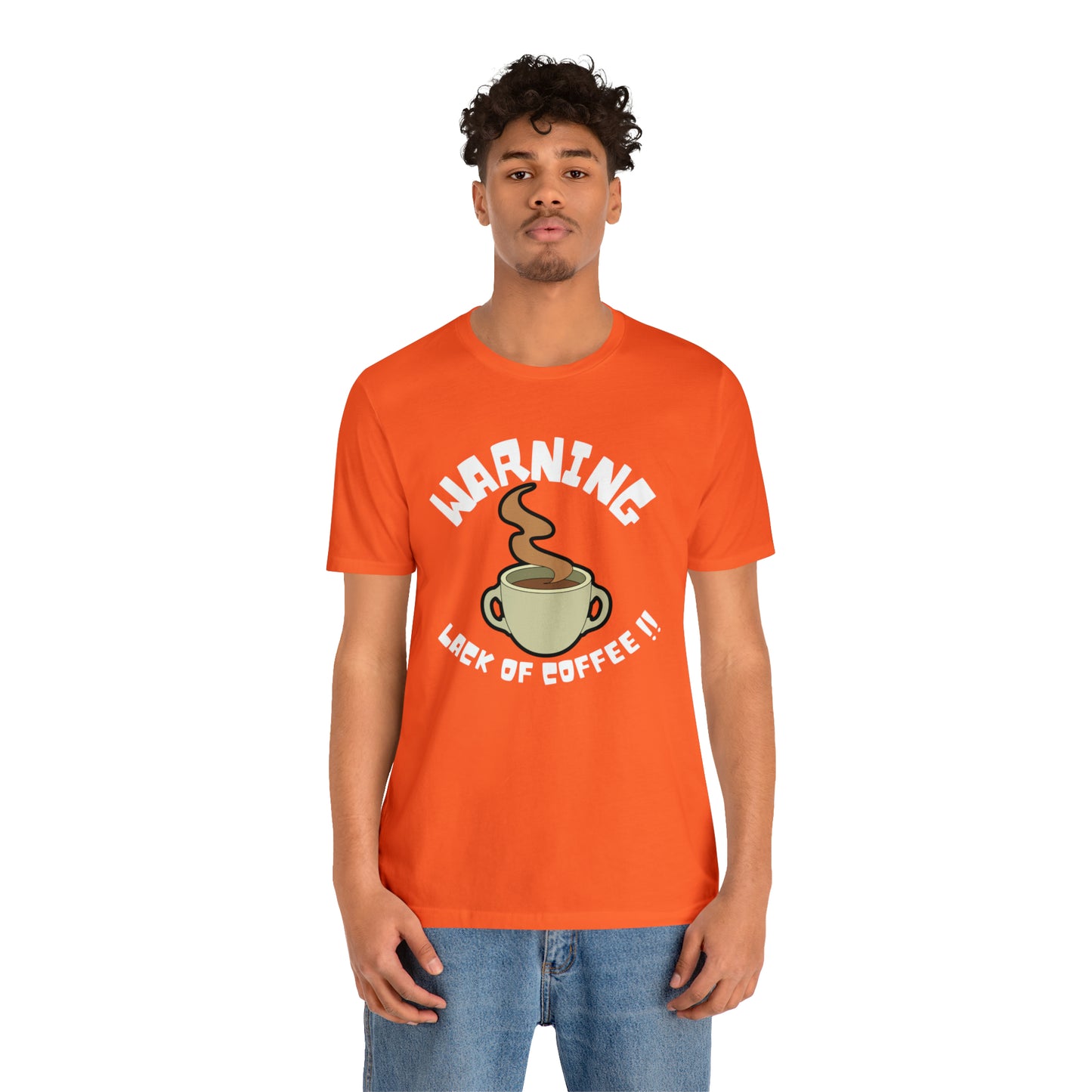 Unisex COFFEE WARNING Jersey Short Sleeve Tee