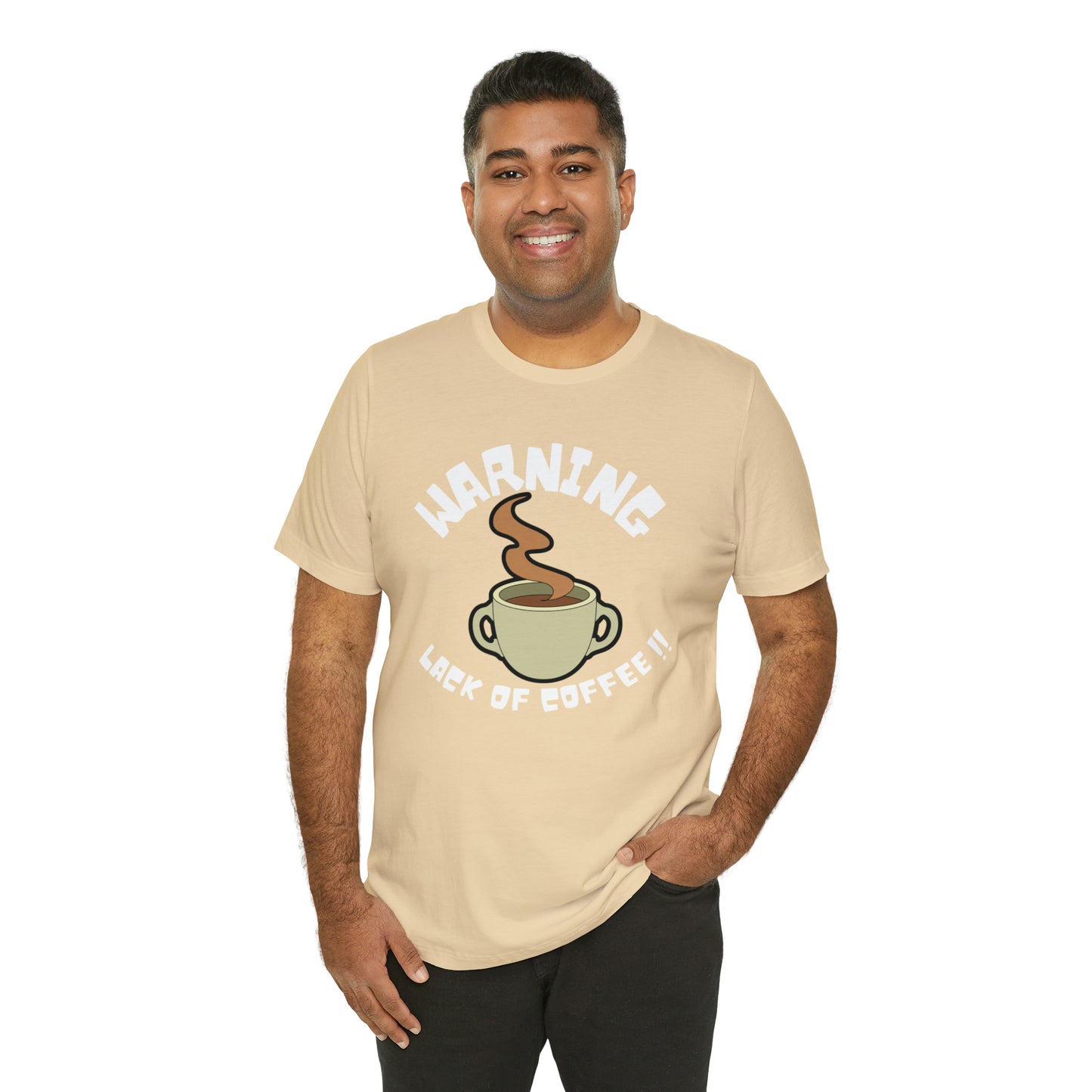 Unisex COFFEE WARNING Jersey Short Sleeve Tee