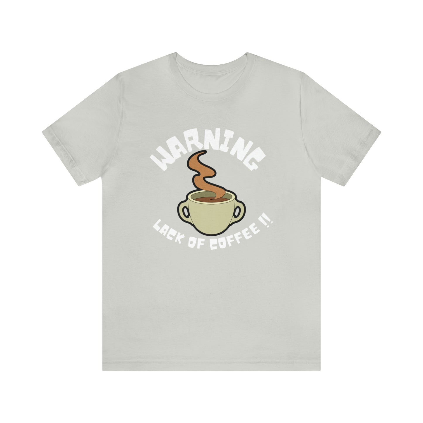 Unisex COFFEE WARNING Jersey Short Sleeve Tee