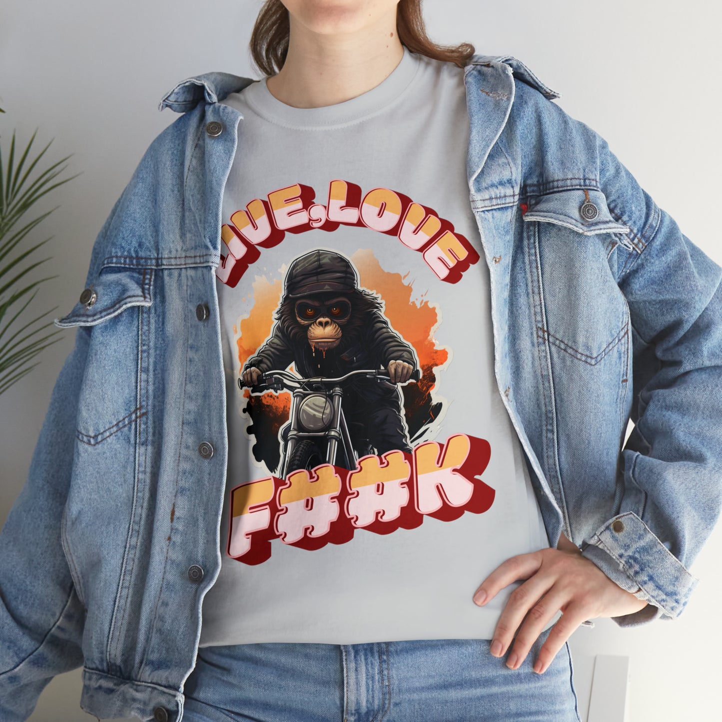 Unisex happy monkey collection Heavy Cotton Tee