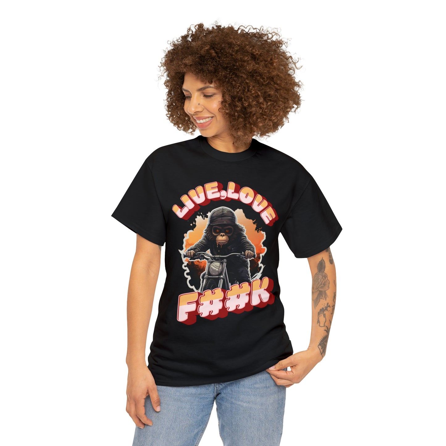 Unisex happy monkey collection Heavy Cotton Tee