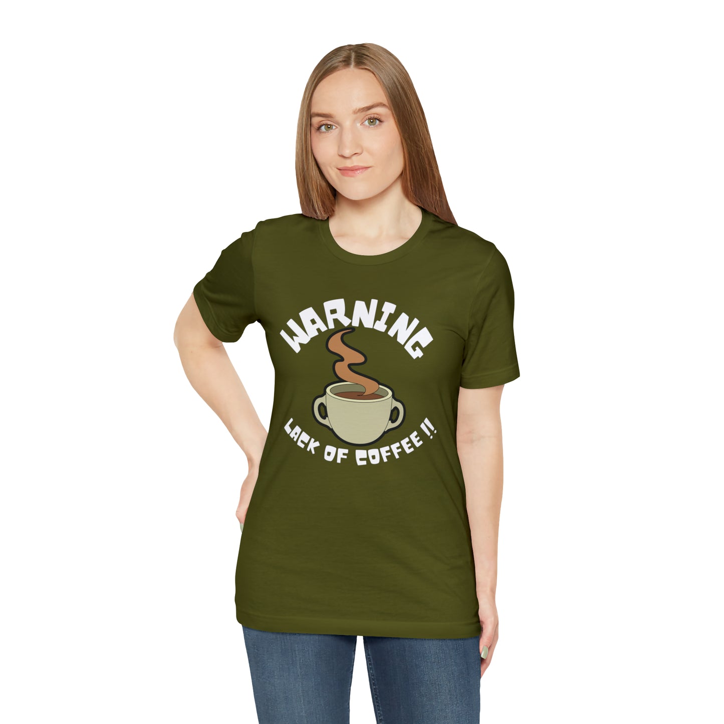 Unisex COFFEE WARNING Jersey Short Sleeve Tee