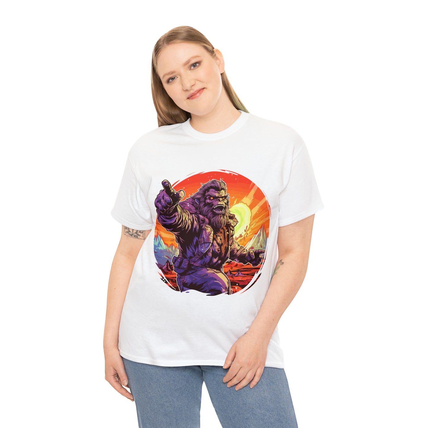 Bigfoot appreciation society Unisex Heavy Cotton Tee