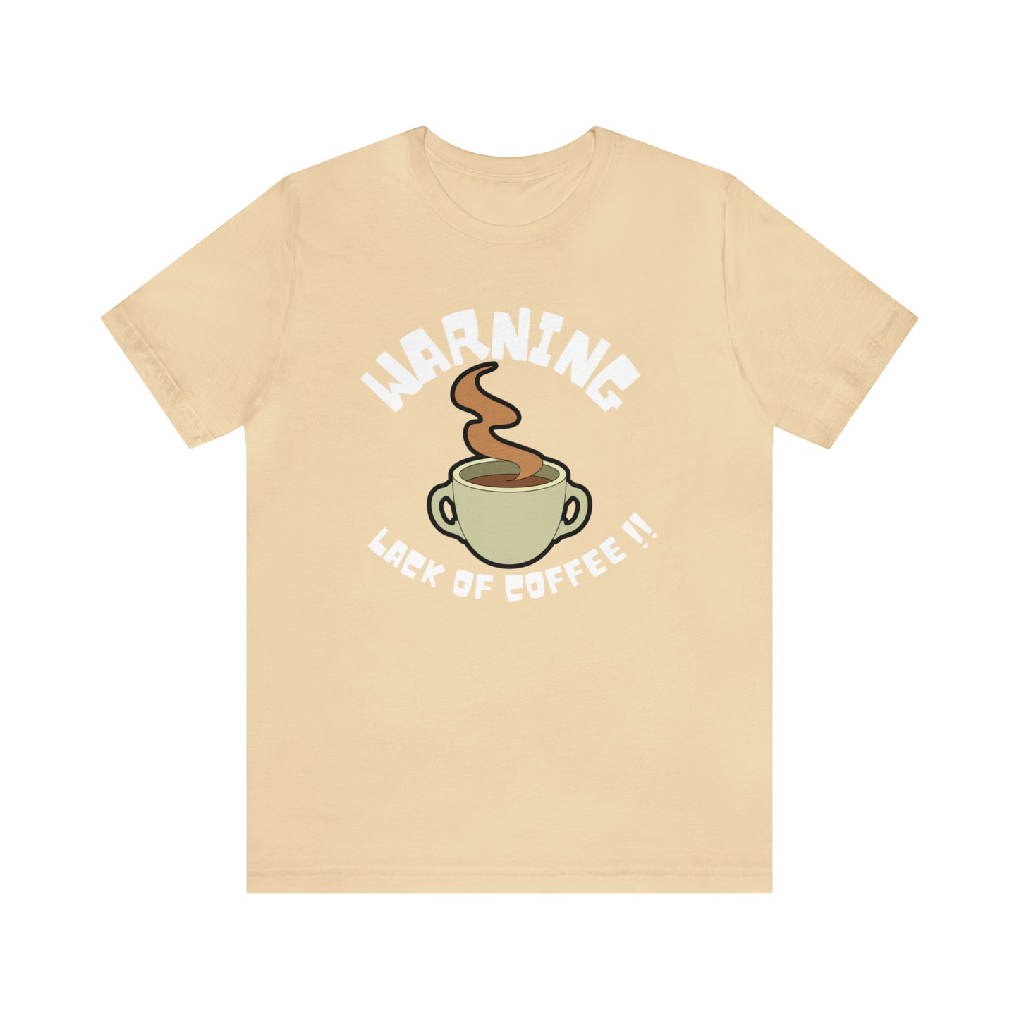 Unisex COFFEE WARNING Jersey Short Sleeve Tee