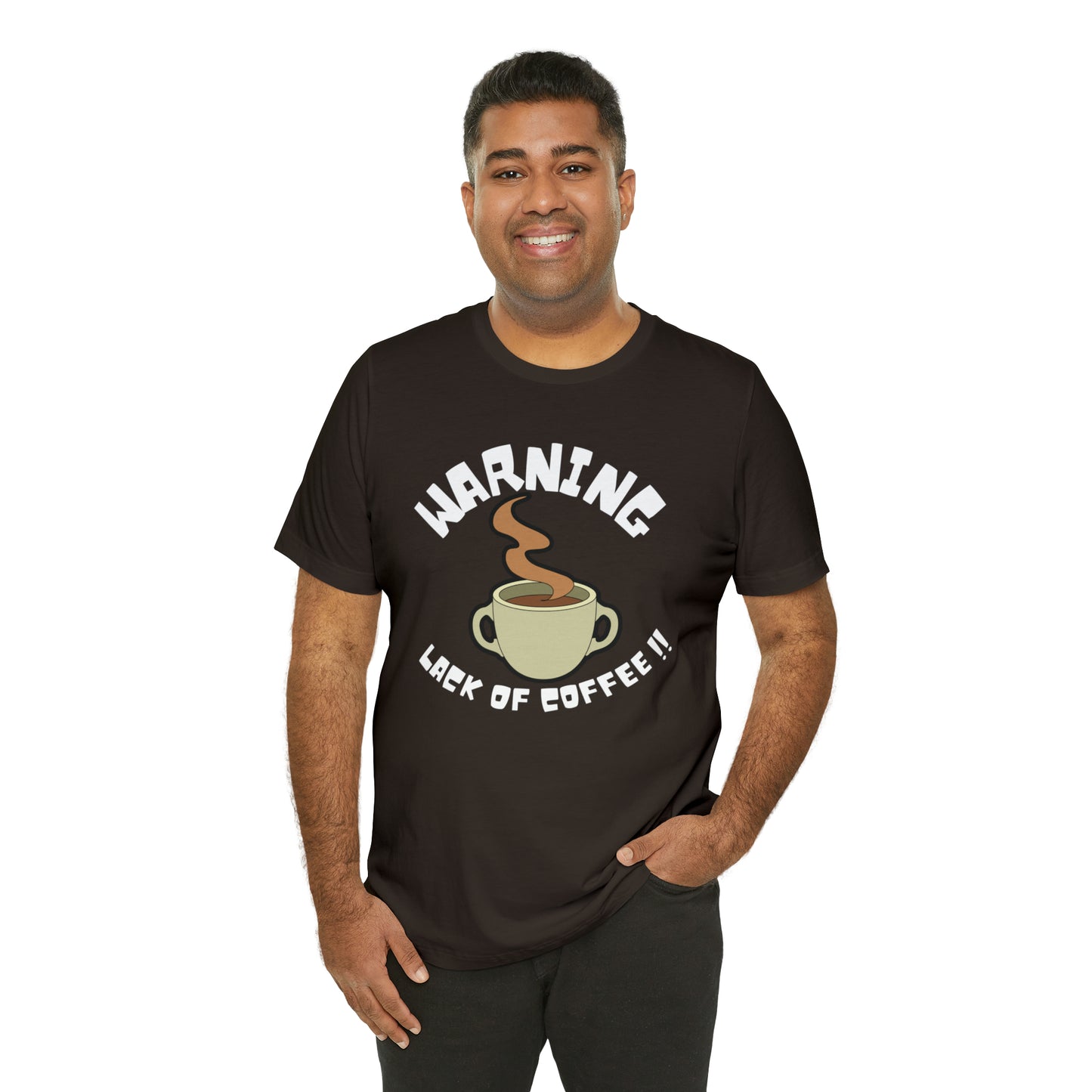Unisex COFFEE WARNING Jersey Short Sleeve Tee