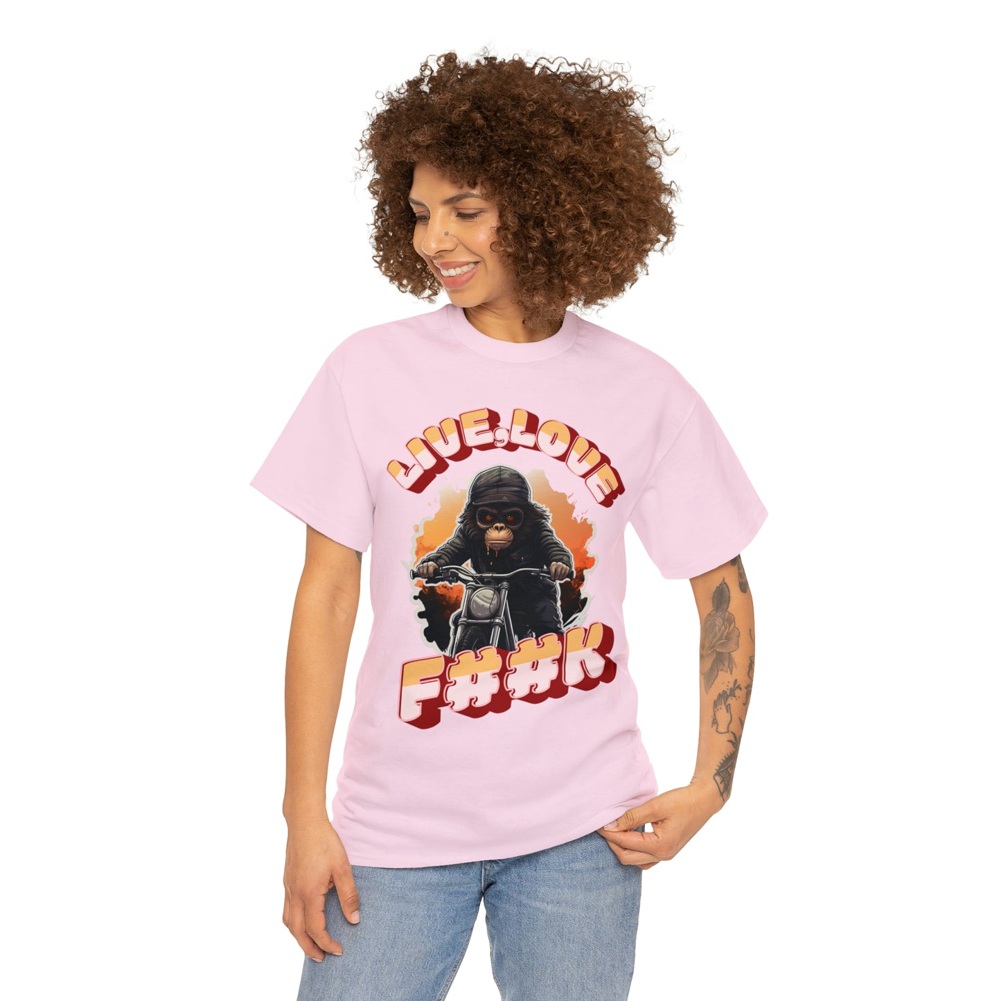Unisex happy monkey collection Heavy Cotton Tee