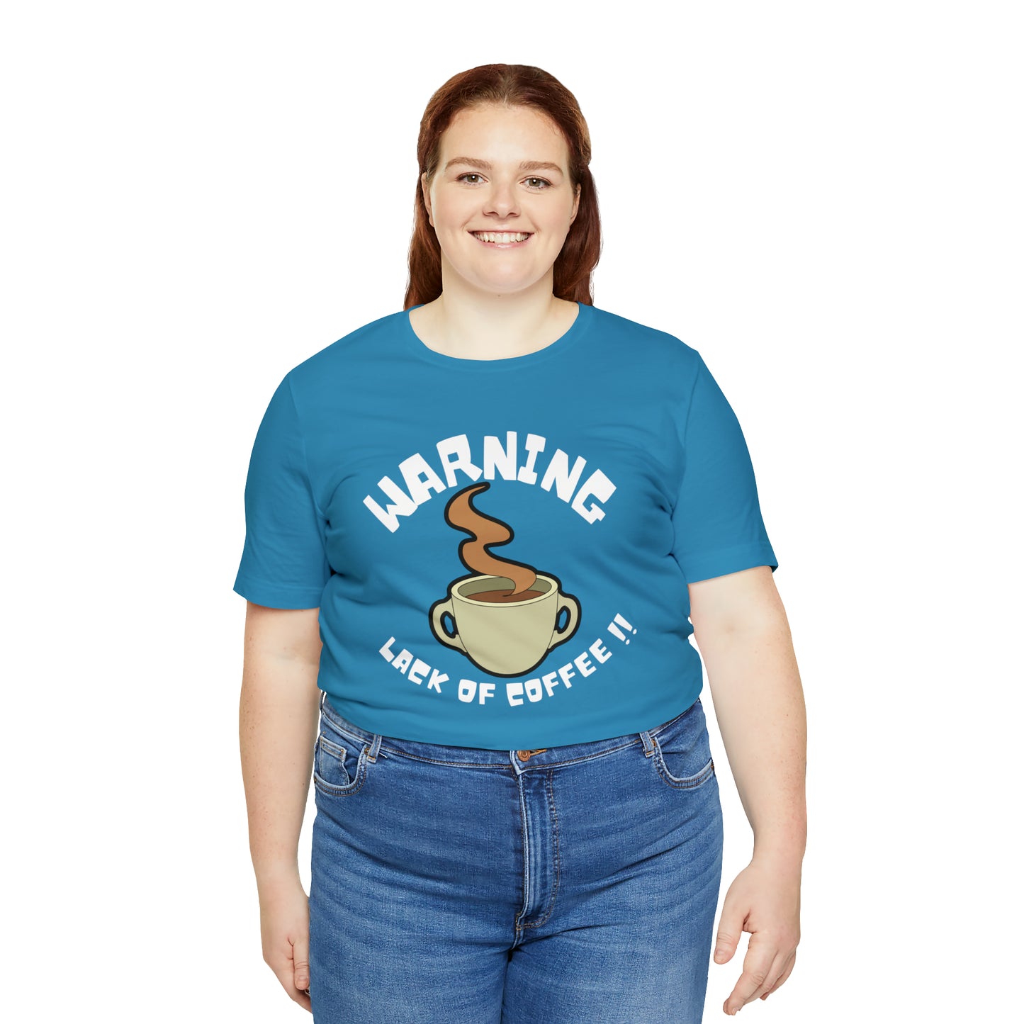 Unisex COFFEE WARNING Jersey Short Sleeve Tee