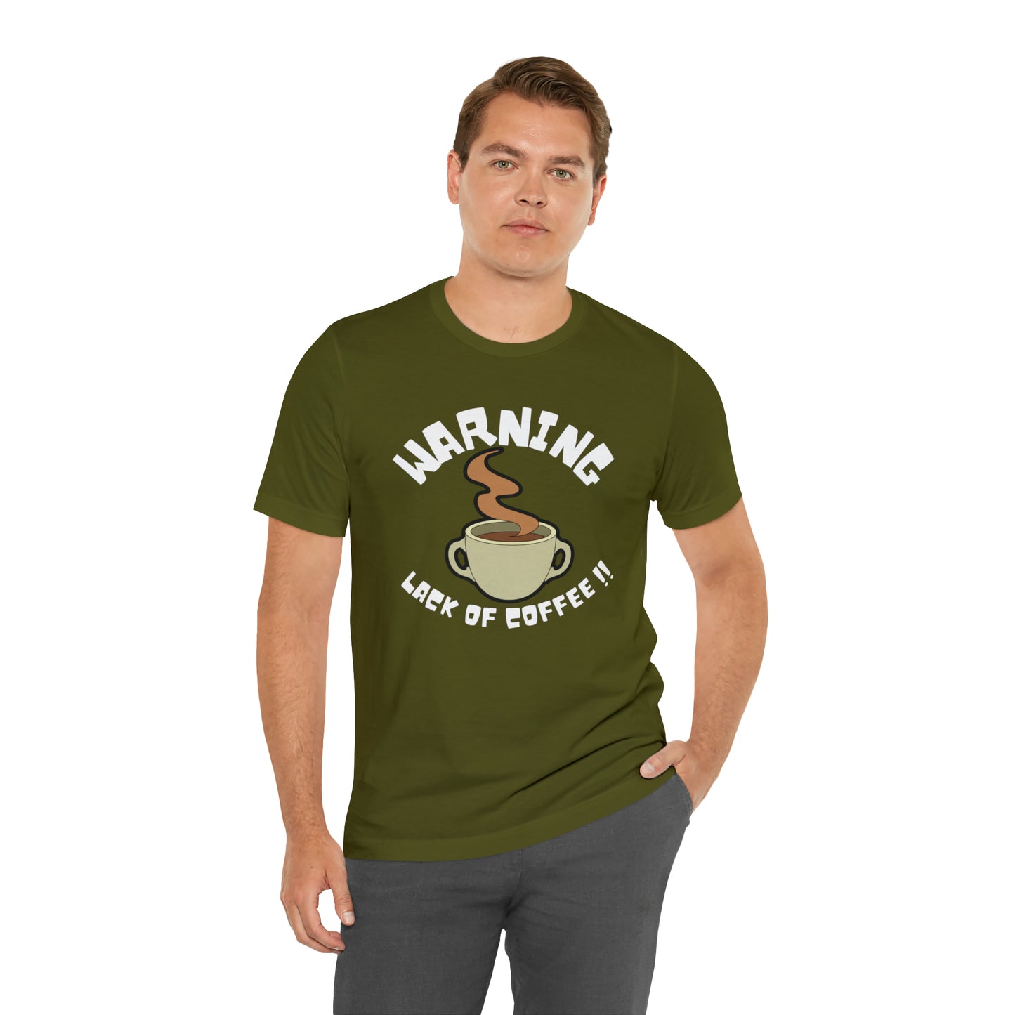 Unisex COFFEE WARNING Jersey Short Sleeve Tee