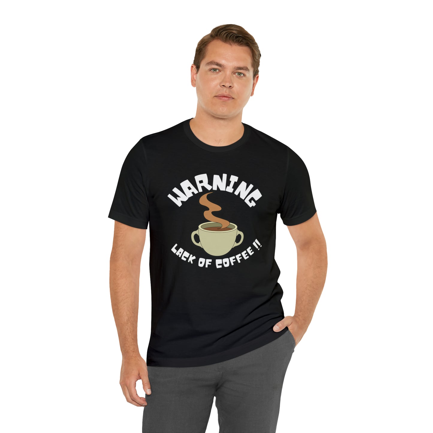 Unisex COFFEE WARNING Jersey Short Sleeve Tee