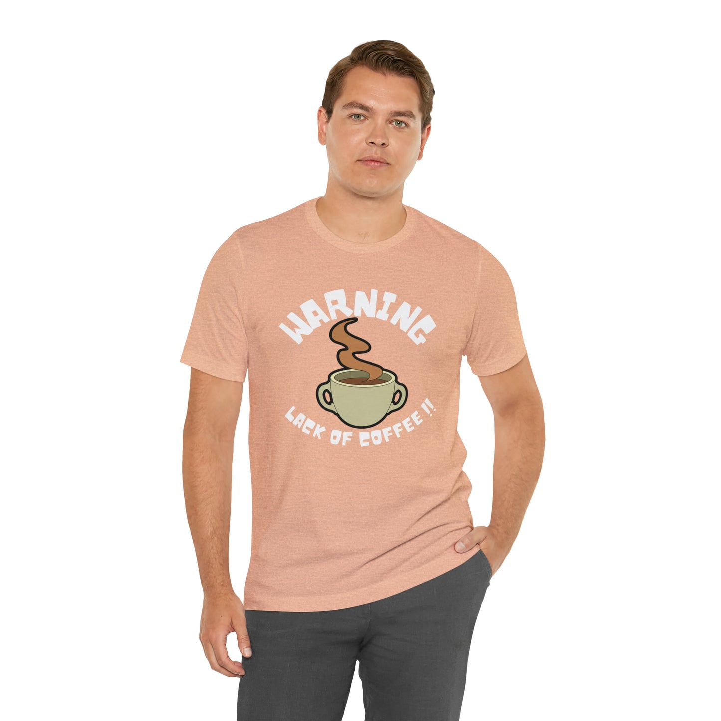 Unisex COFFEE WARNING Jersey Short Sleeve Tee