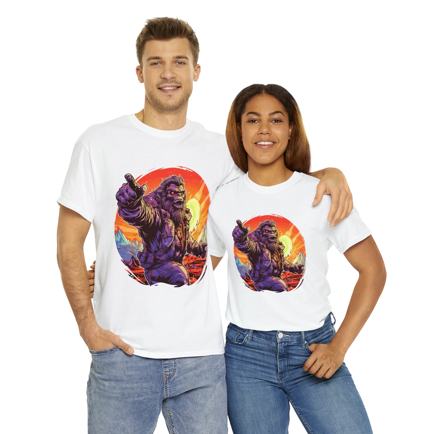 Bigfoot appreciation society Unisex Heavy Cotton Tee