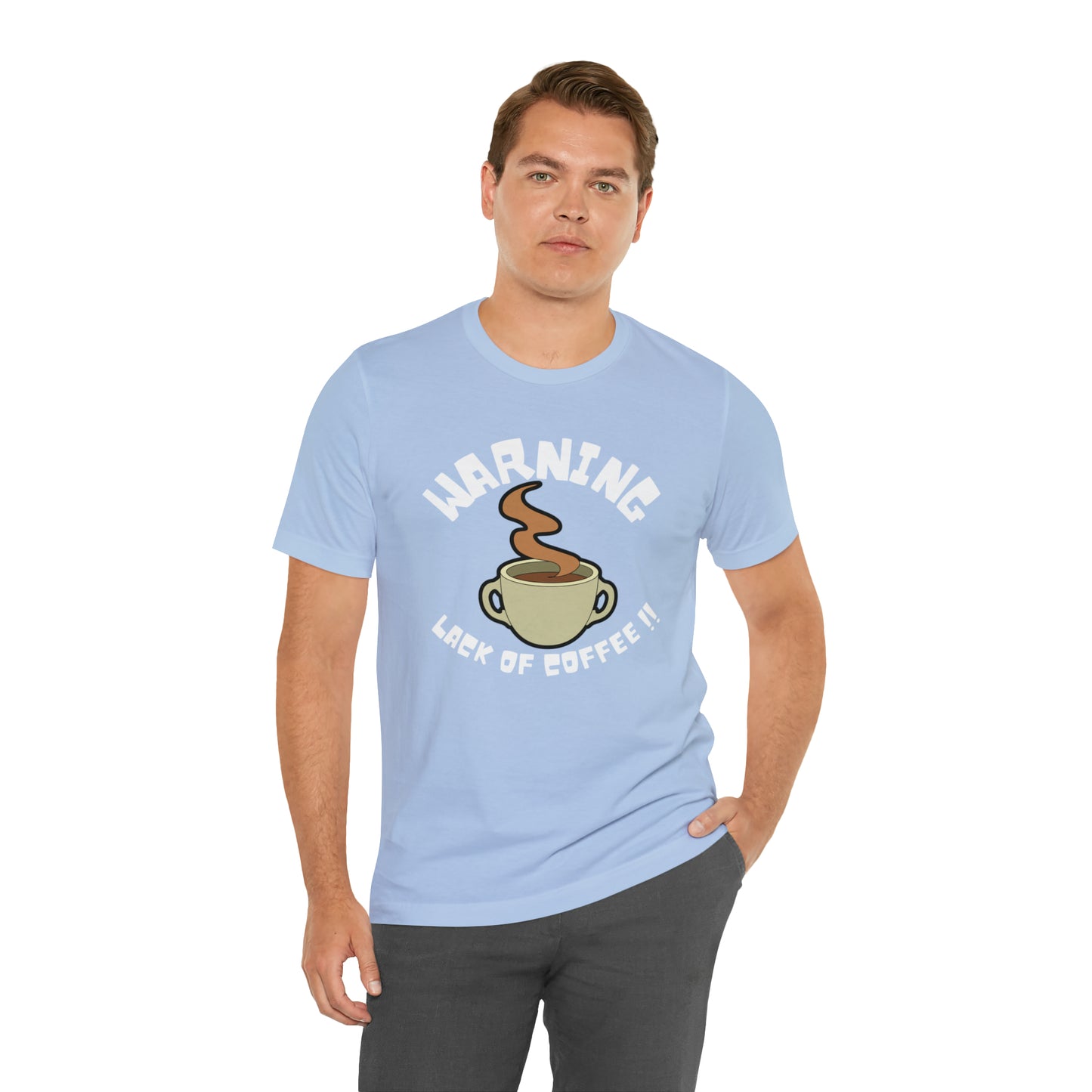 Unisex COFFEE WARNING Jersey Short Sleeve Tee
