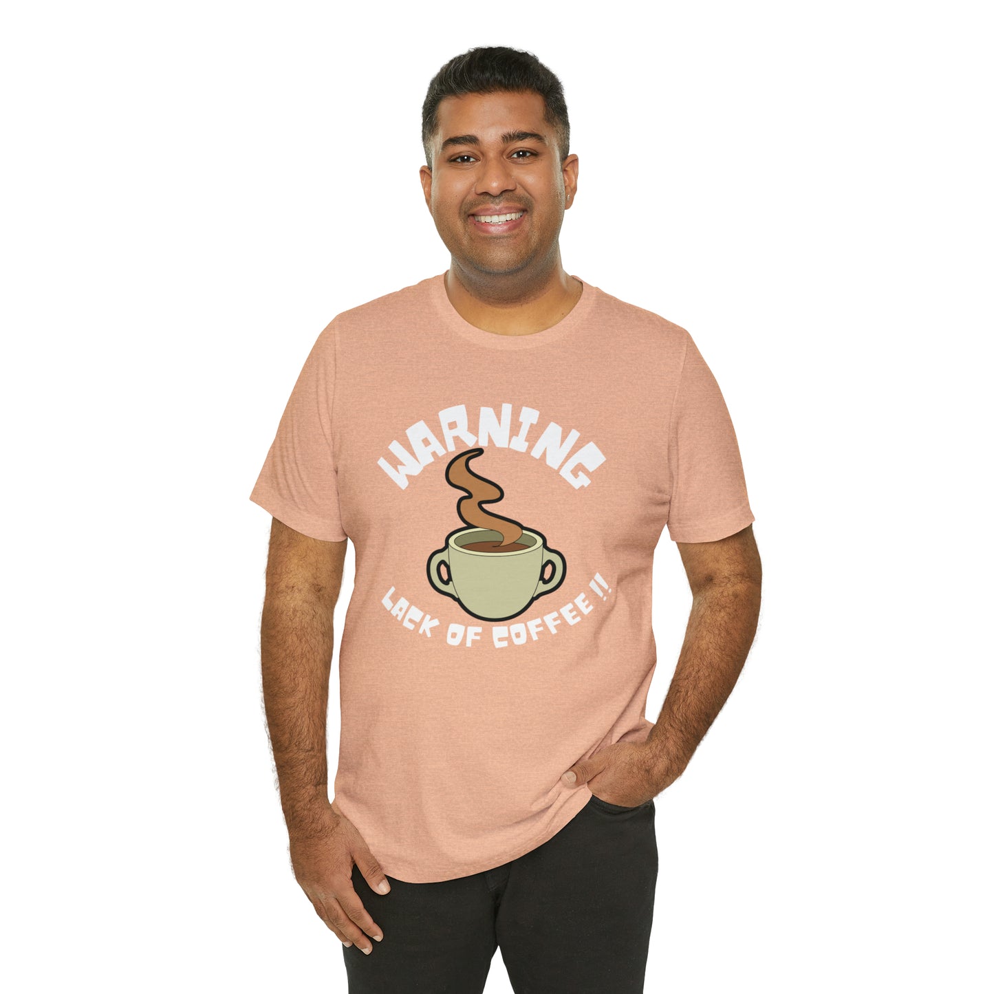 Unisex COFFEE WARNING Jersey Short Sleeve Tee
