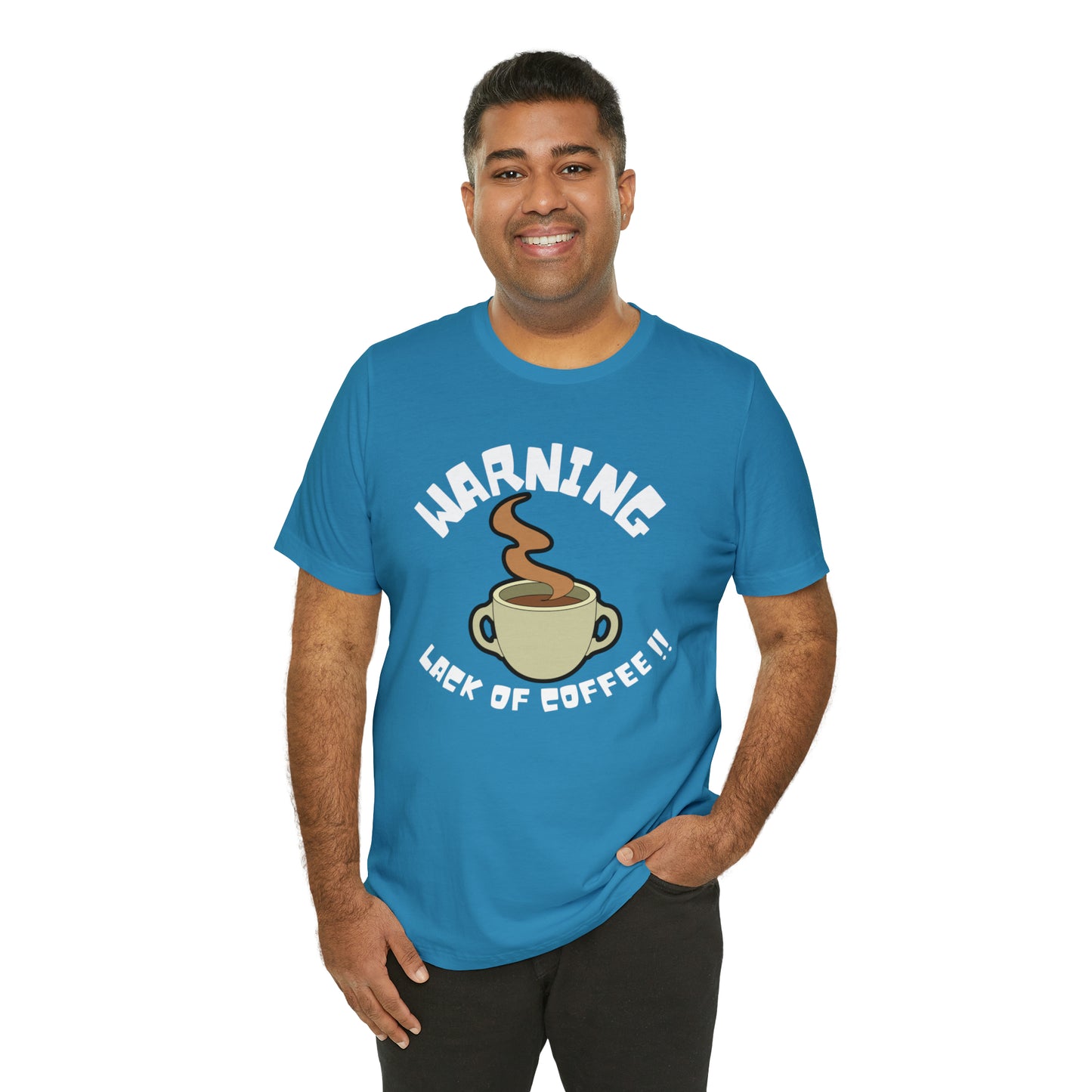 Unisex COFFEE WARNING Jersey Short Sleeve Tee