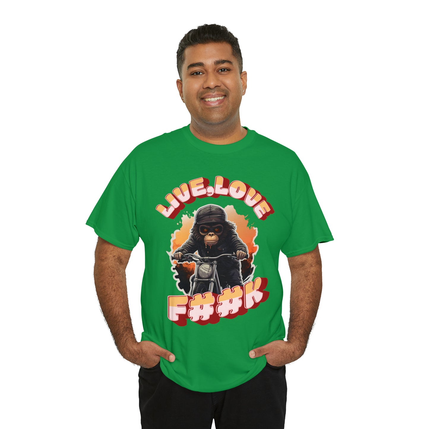 Unisex happy monkey collection Heavy Cotton Tee