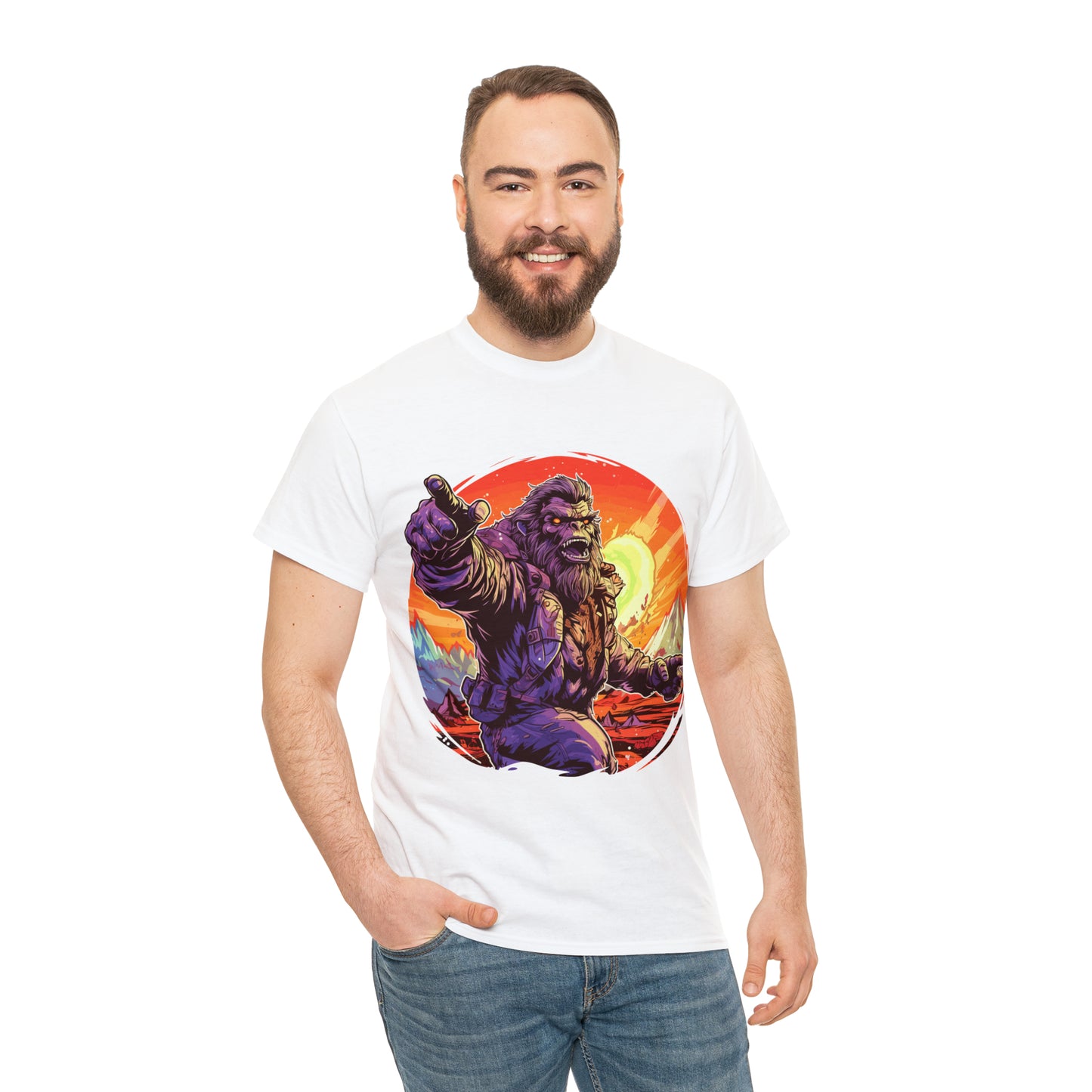 Bigfoot appreciation society Unisex Heavy Cotton Tee