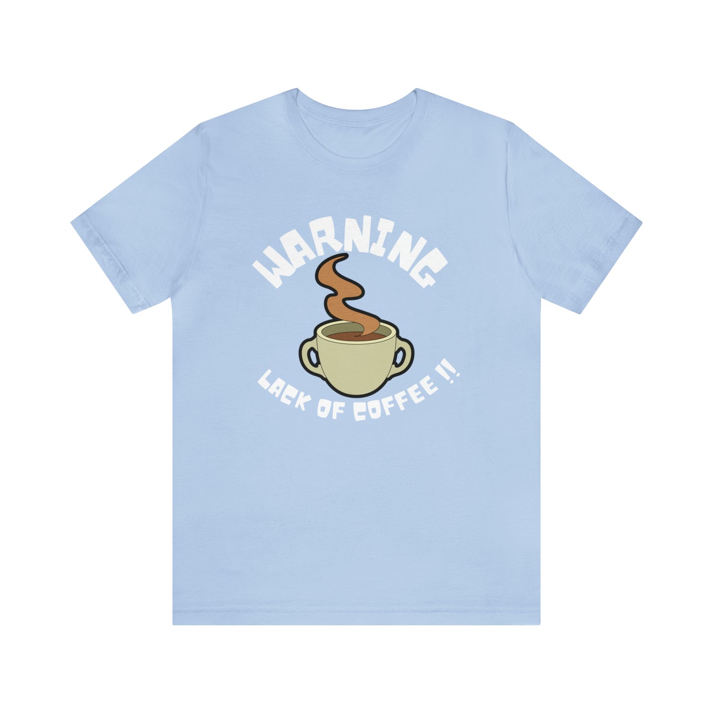 Unisex COFFEE WARNING Jersey Short Sleeve Tee
