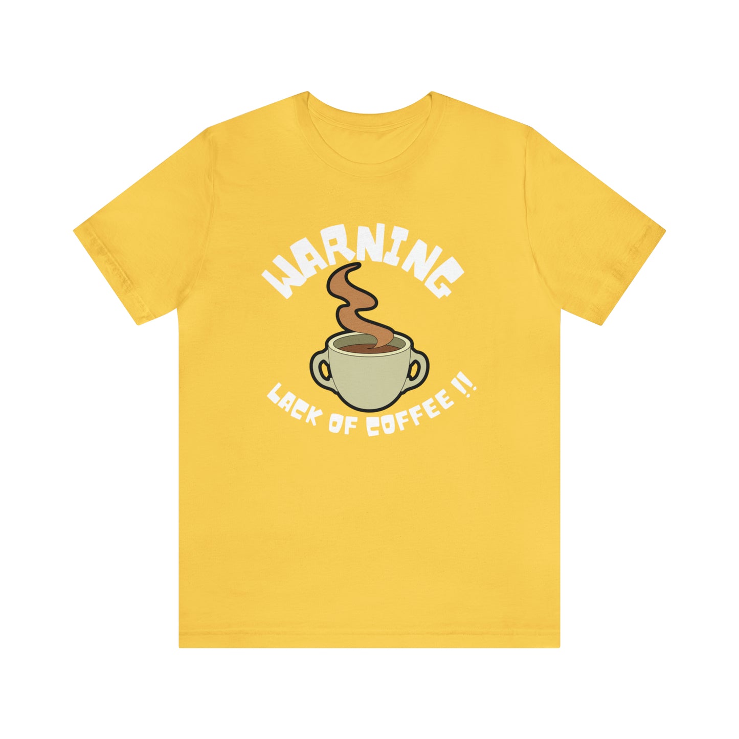 Unisex COFFEE WARNING Jersey Short Sleeve Tee