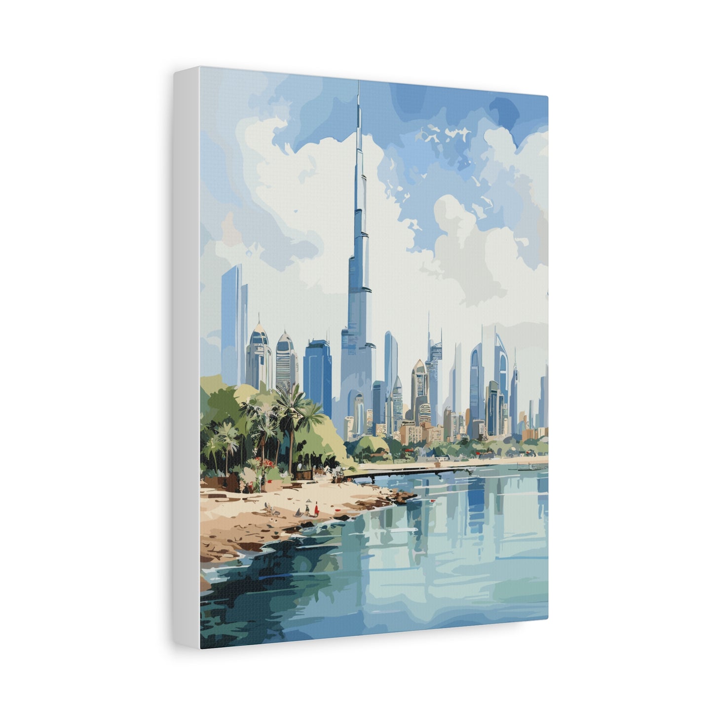 Dubai skyline,Matte Canvas, Stretched, 1.25"