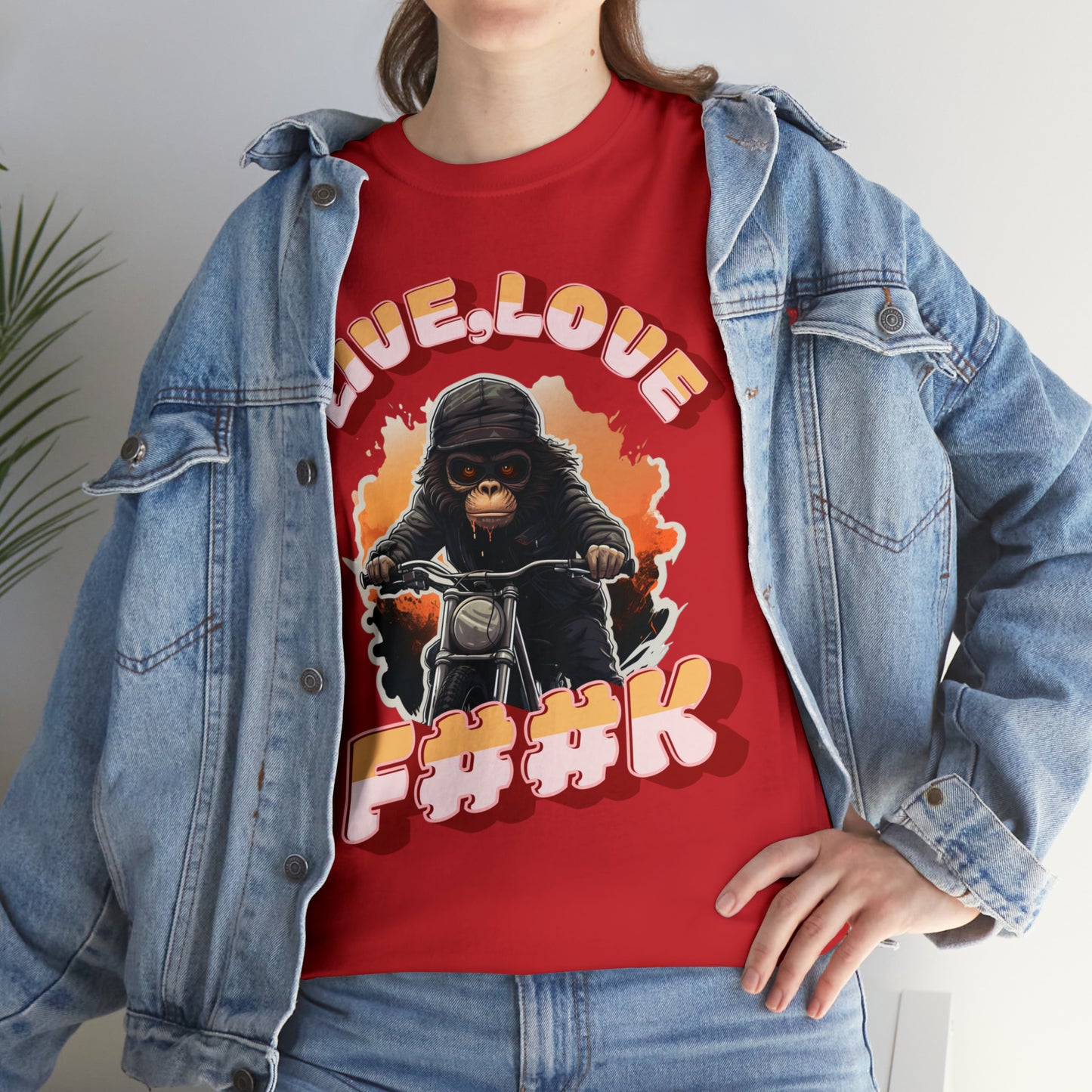 Unisex happy monkey collection Heavy Cotton Tee