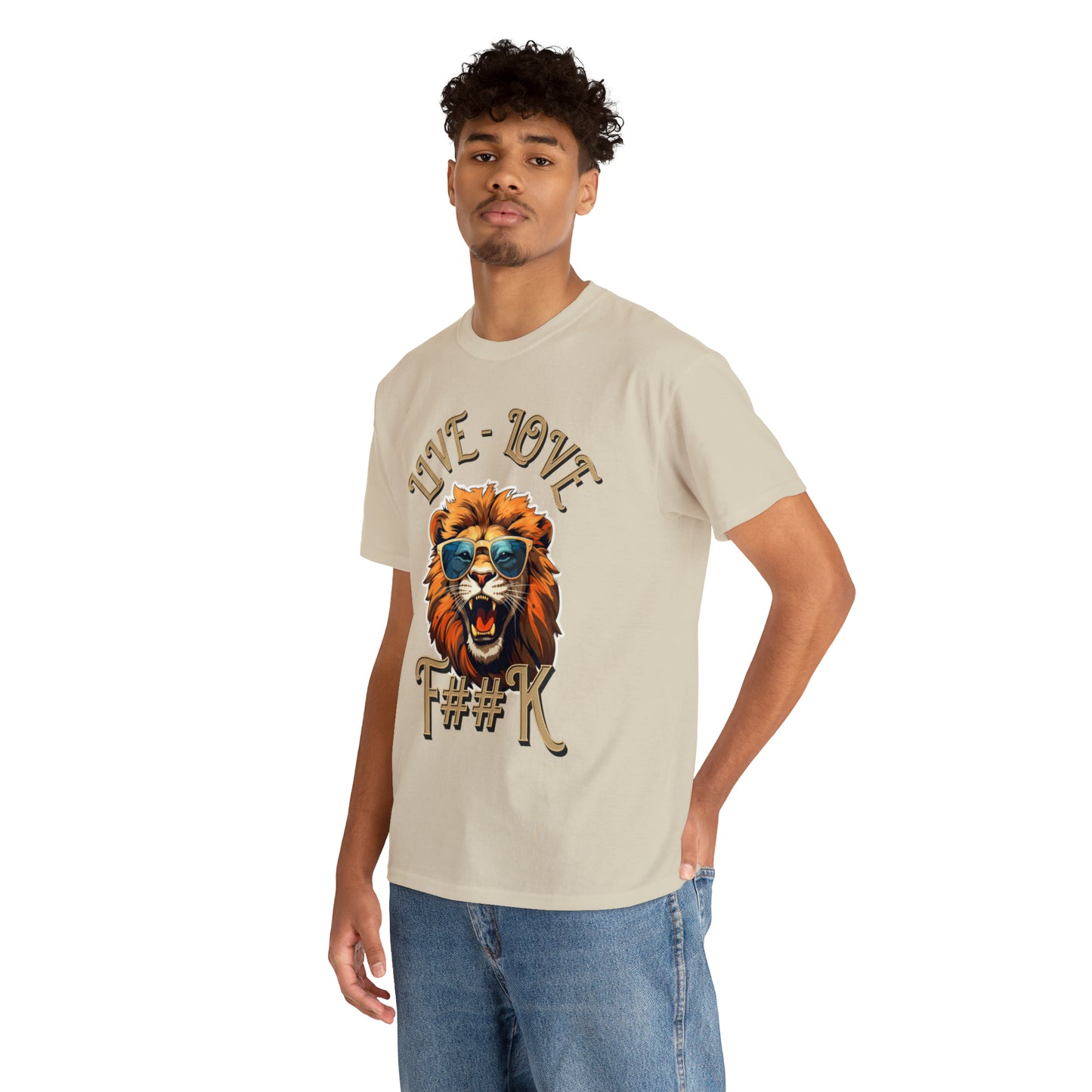 Unisex Lion Heavy Cotton Tee