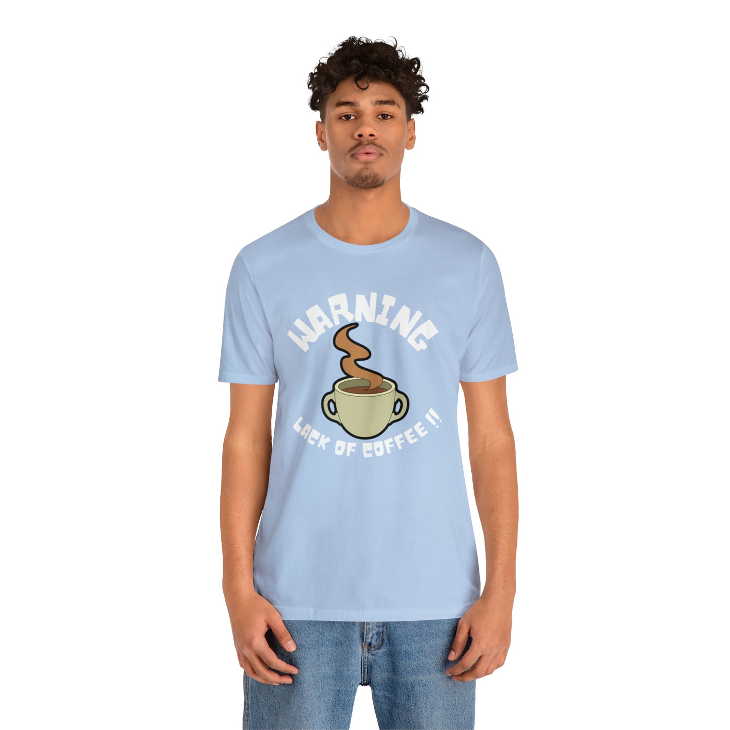 Unisex COFFEE WARNING Jersey Short Sleeve Tee