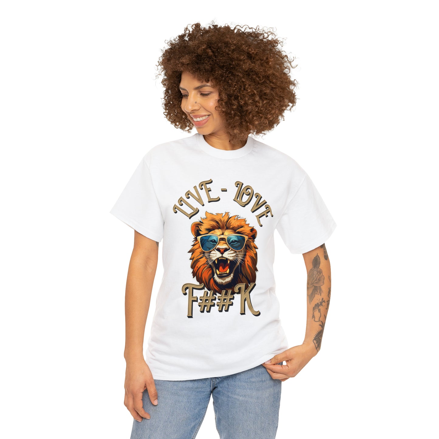 Unisex Lion Heavy Cotton Tee