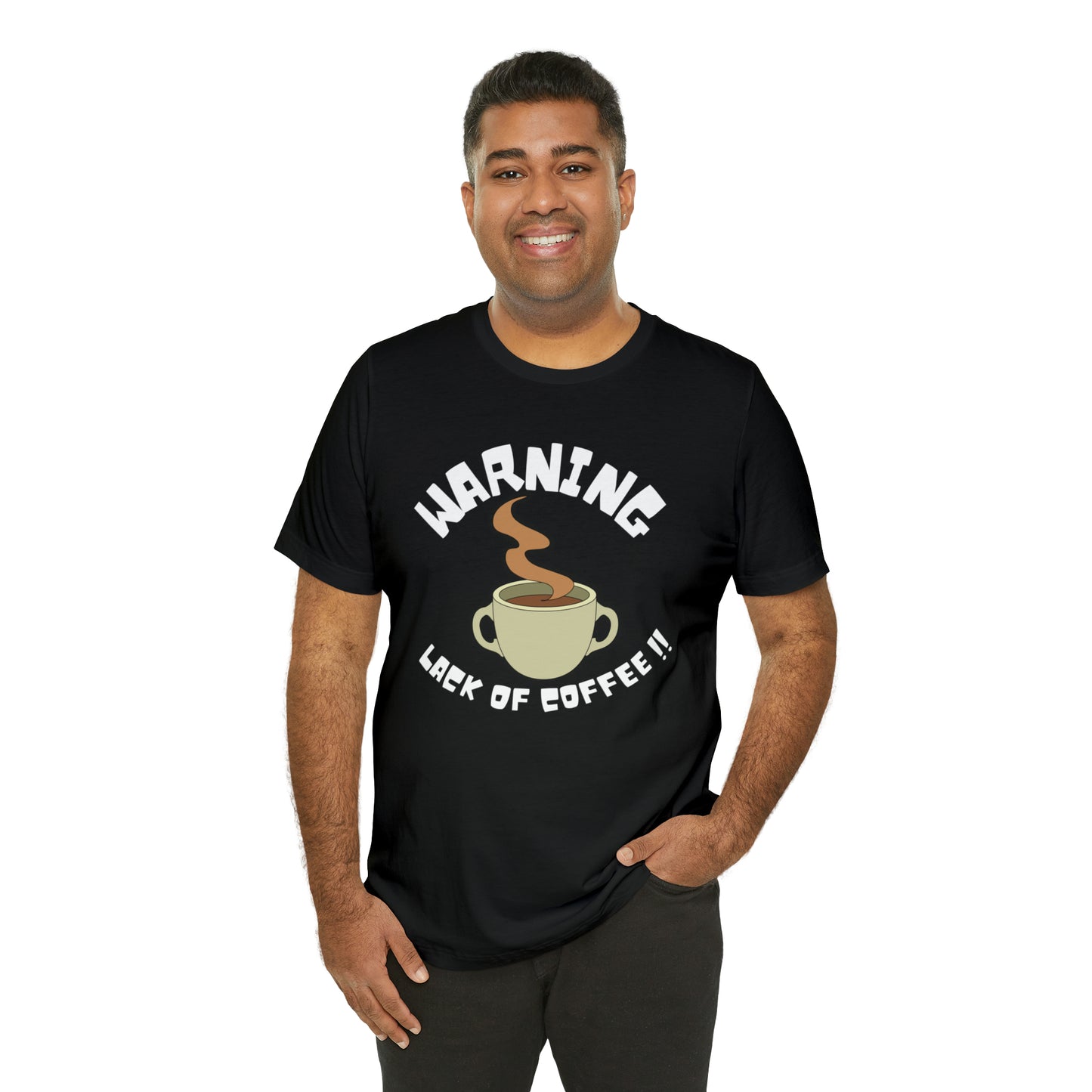 Unisex COFFEE WARNING Jersey Short Sleeve Tee