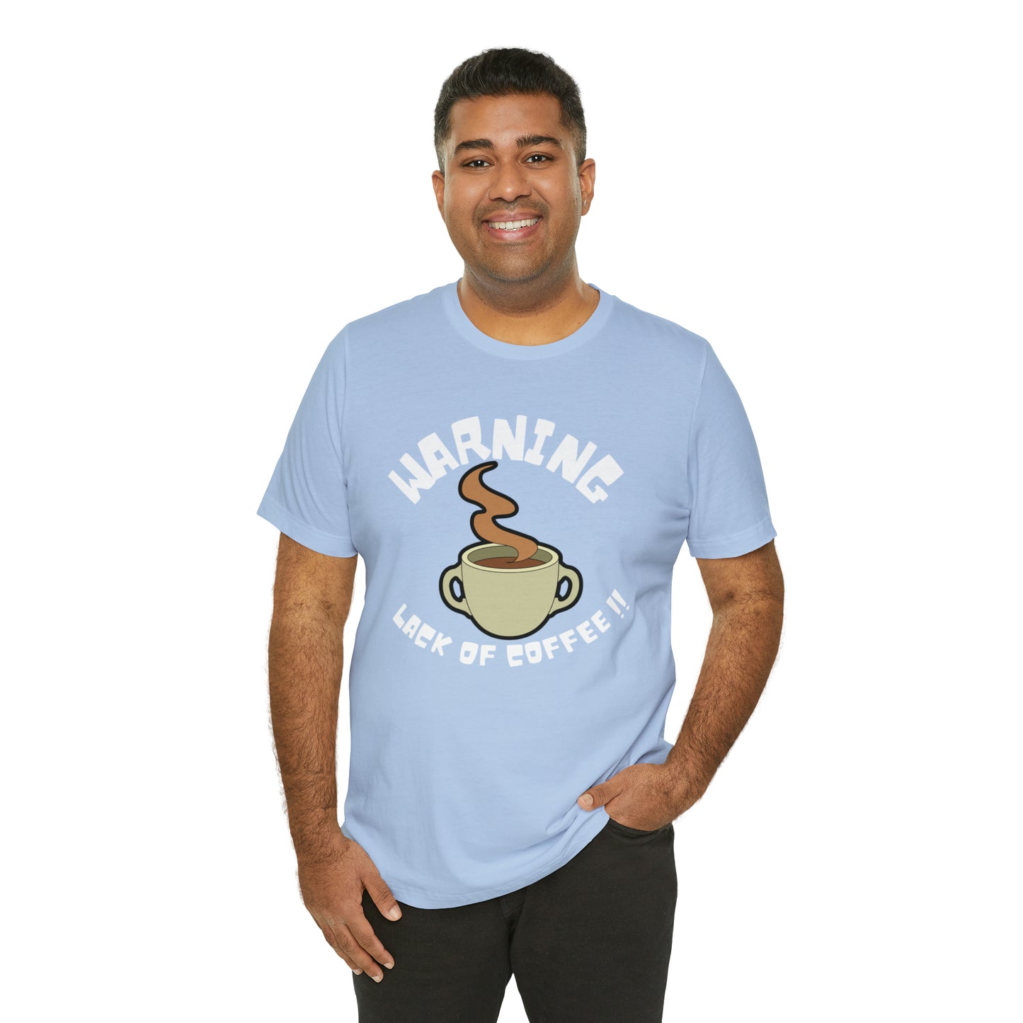 Unisex COFFEE WARNING Jersey Short Sleeve Tee