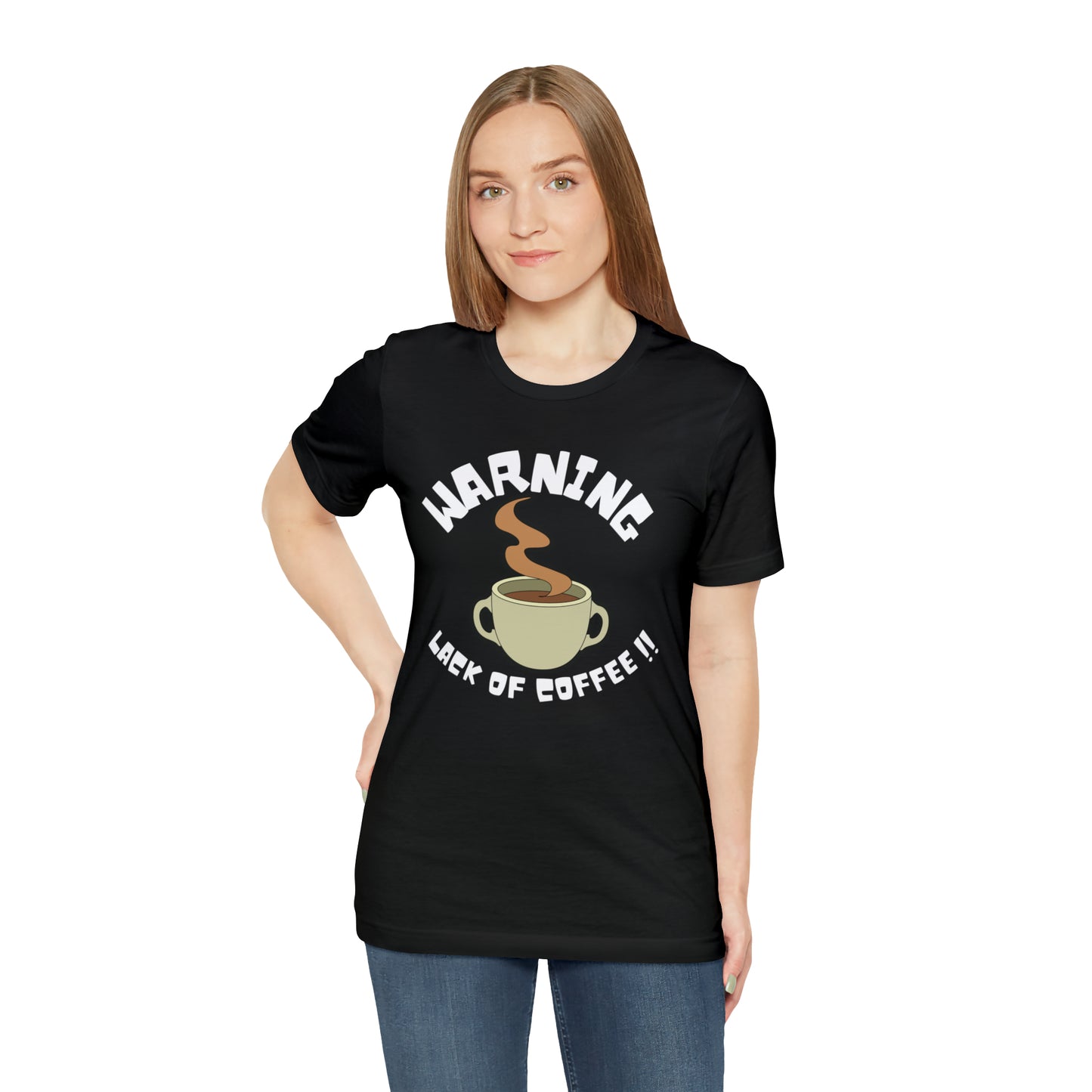 Unisex COFFEE WARNING Jersey Short Sleeve Tee
