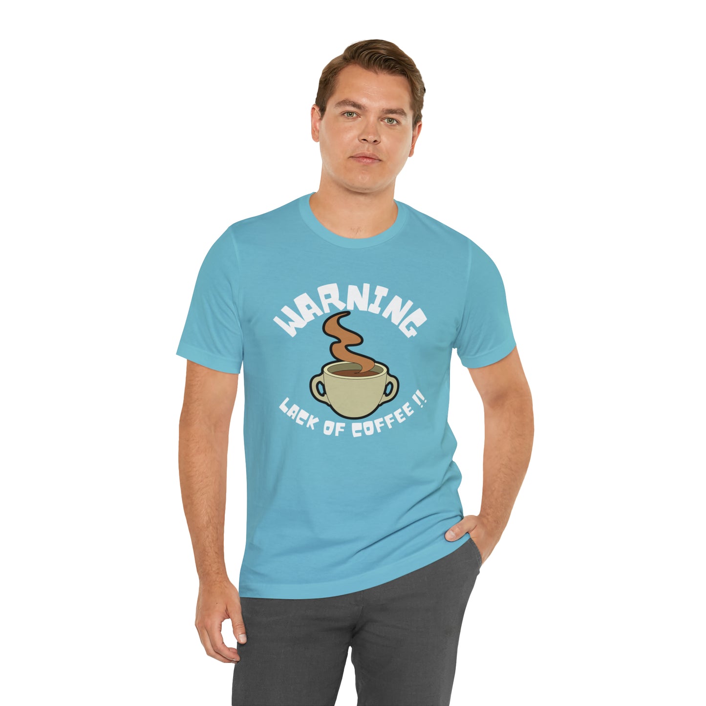 Unisex COFFEE WARNING Jersey Short Sleeve Tee