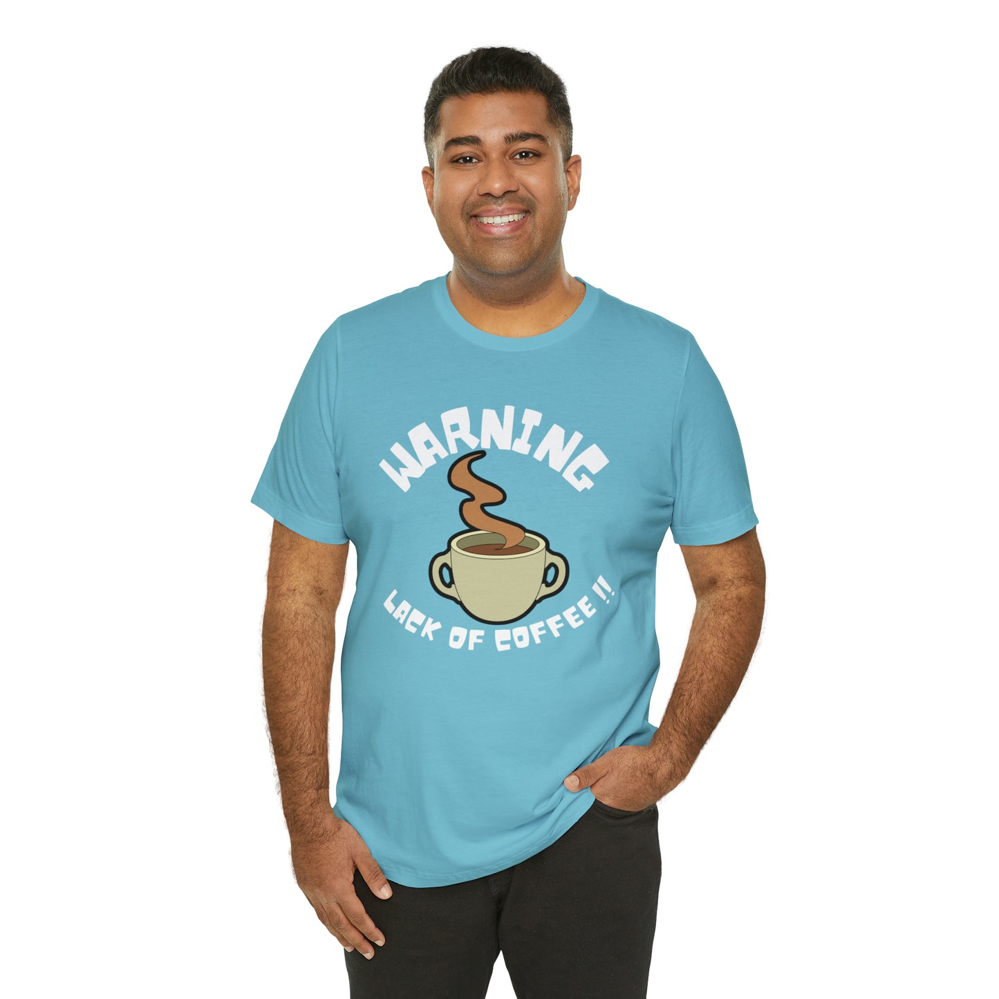 Unisex COFFEE WARNING Jersey Short Sleeve Tee