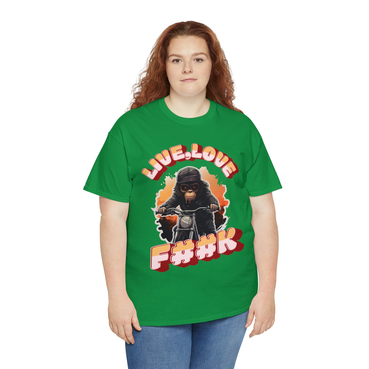 Unisex happy monkey collection Heavy Cotton Tee