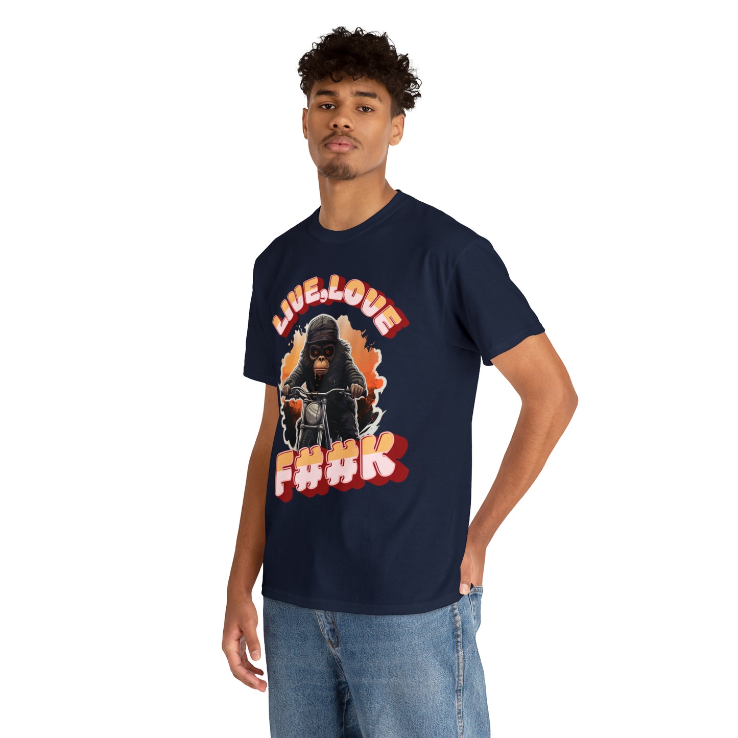 Unisex happy monkey collection Heavy Cotton Tee