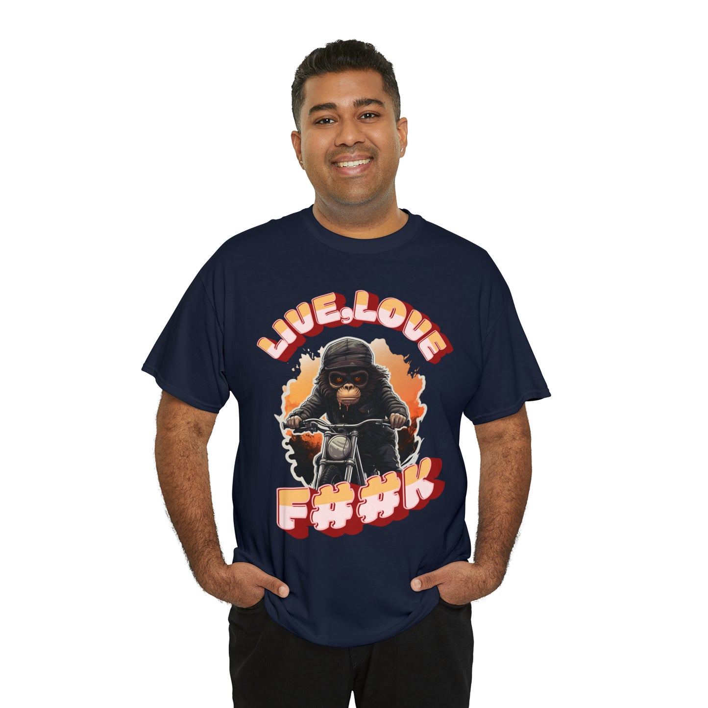 Unisex happy monkey collection Heavy Cotton Tee