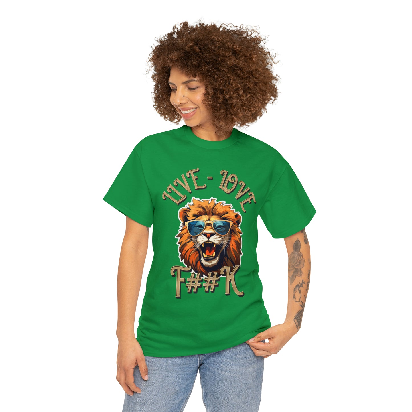 Unisex Lion Heavy Cotton Tee