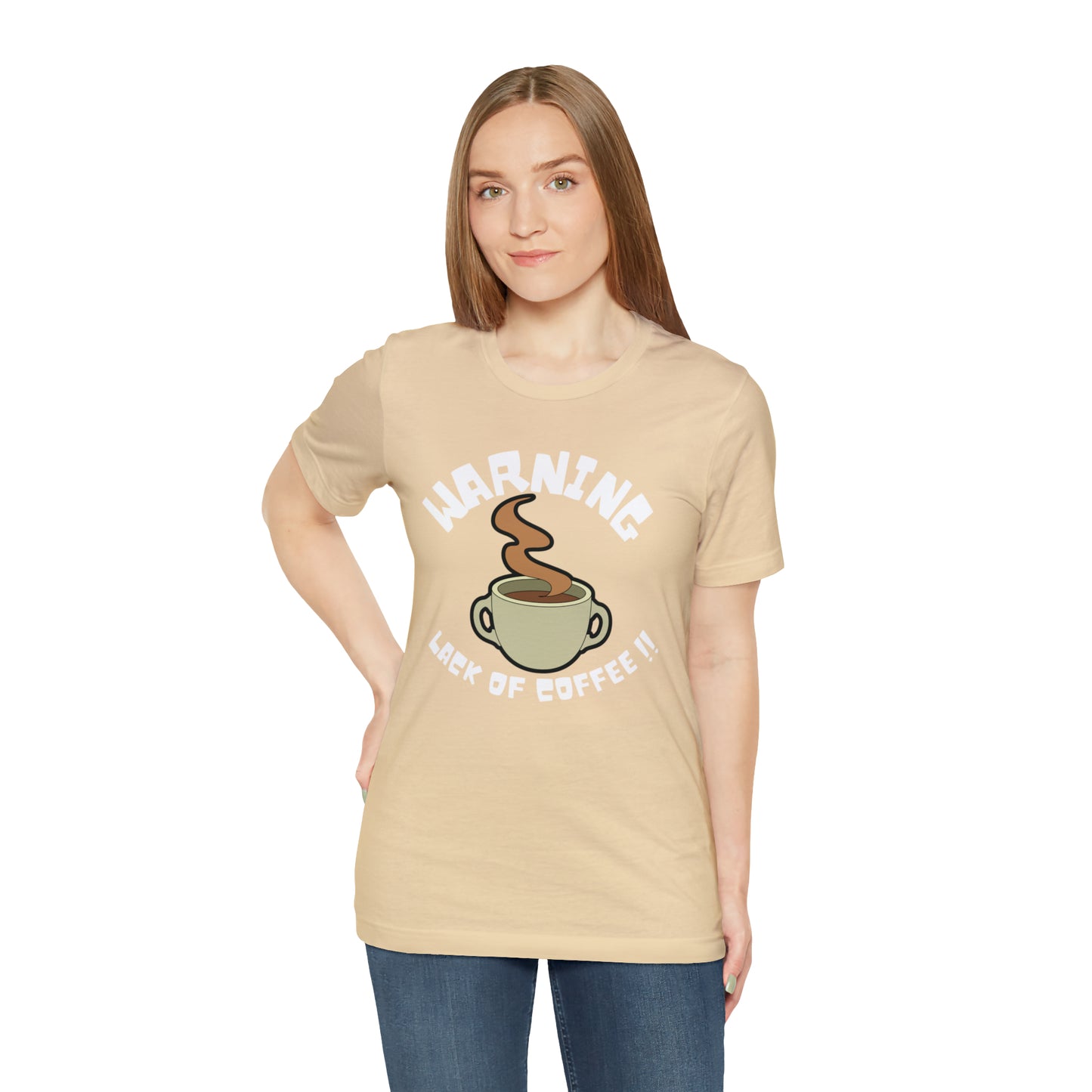 Unisex COFFEE WARNING Jersey Short Sleeve Tee
