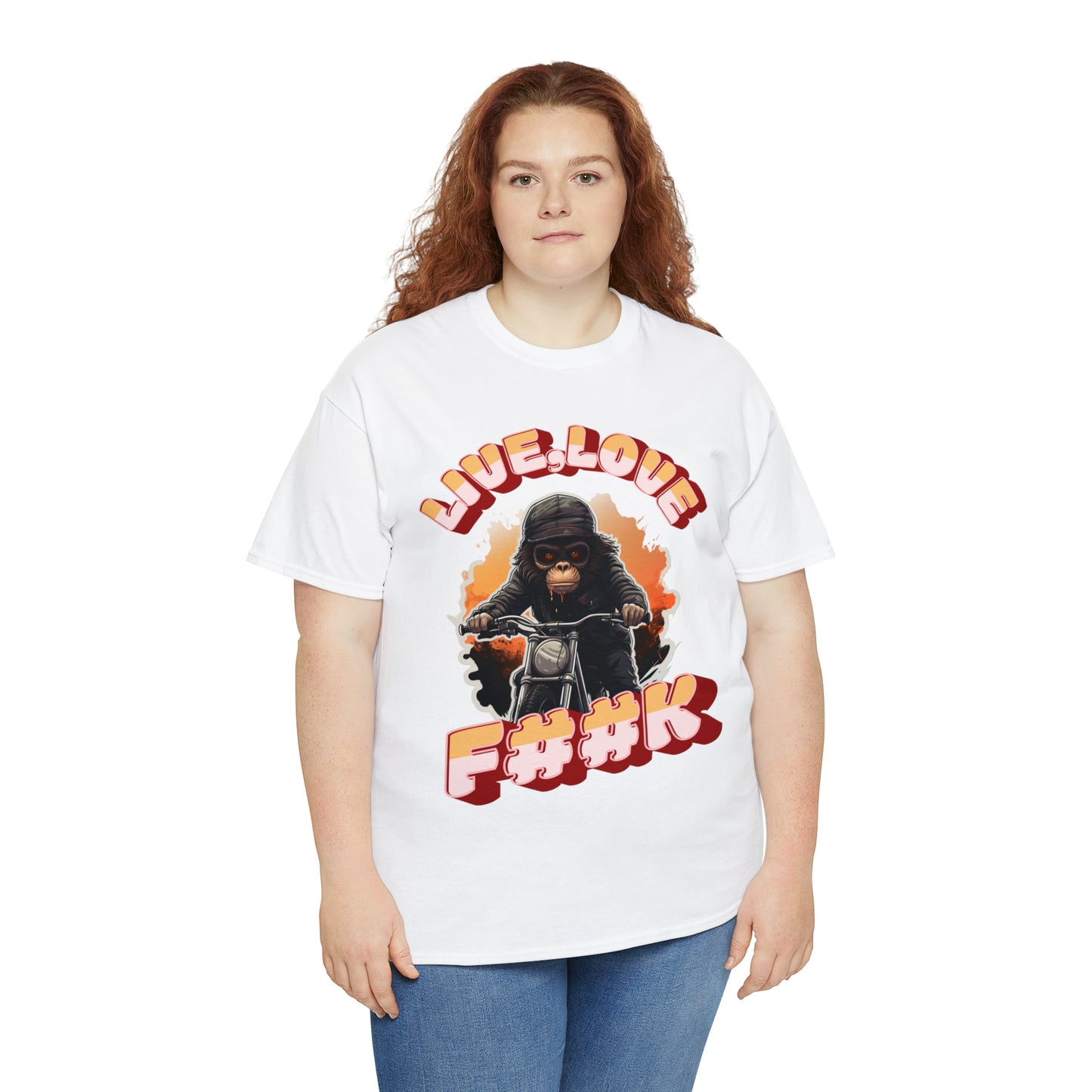 Unisex happy monkey collection Heavy Cotton Tee