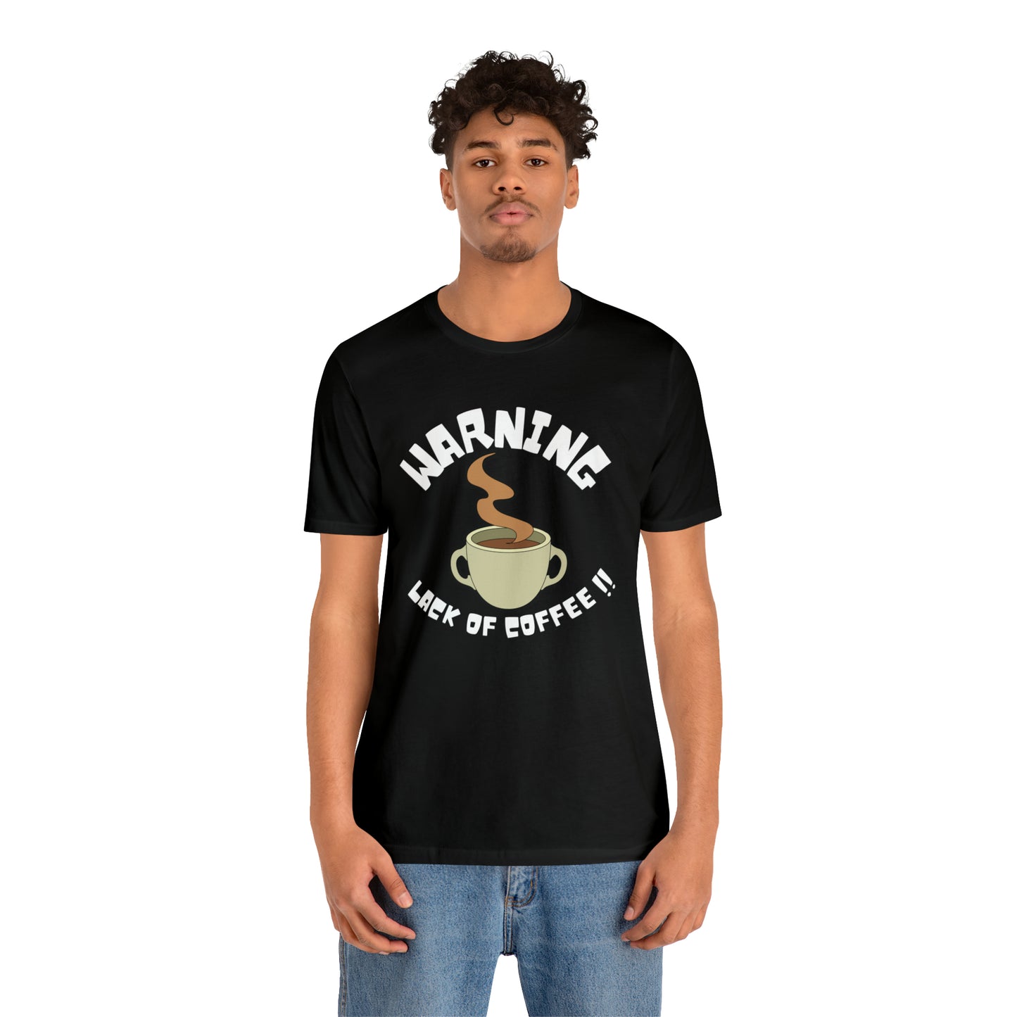 Unisex COFFEE WARNING Jersey Short Sleeve Tee