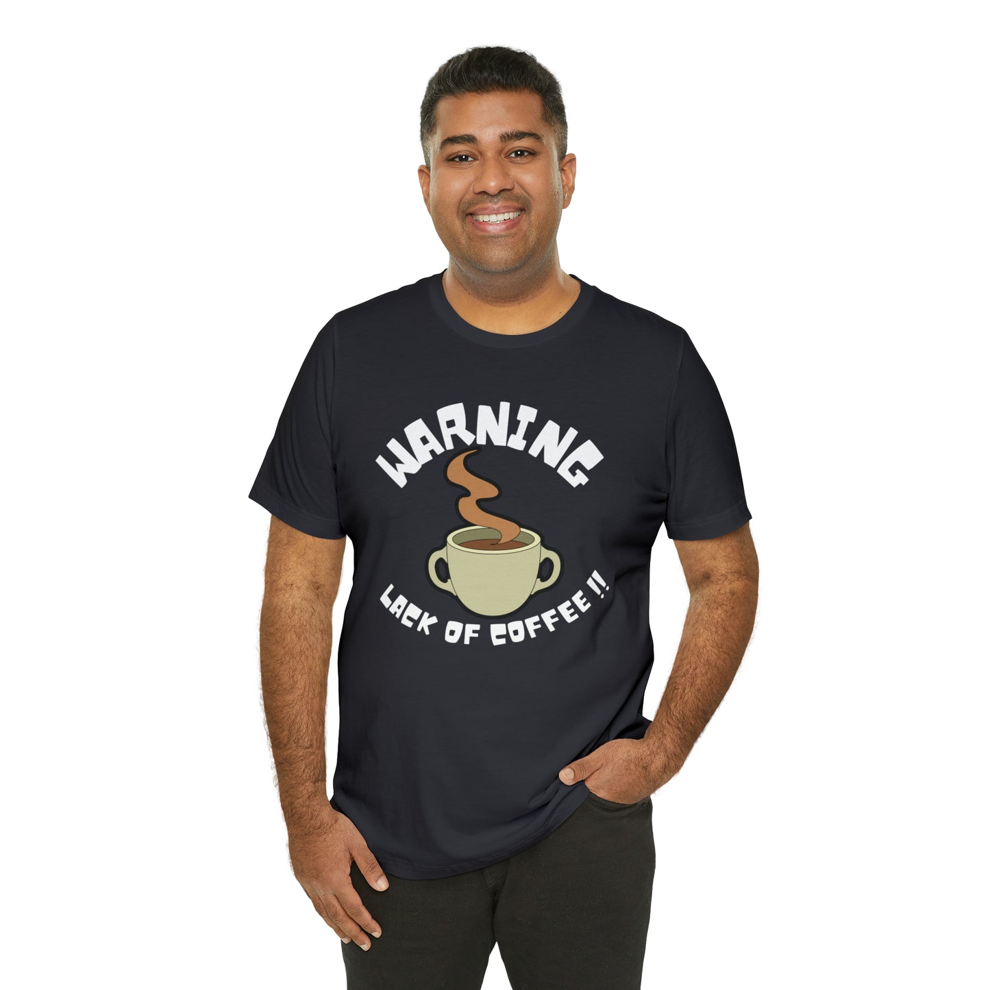 Unisex COFFEE WARNING Jersey Short Sleeve Tee