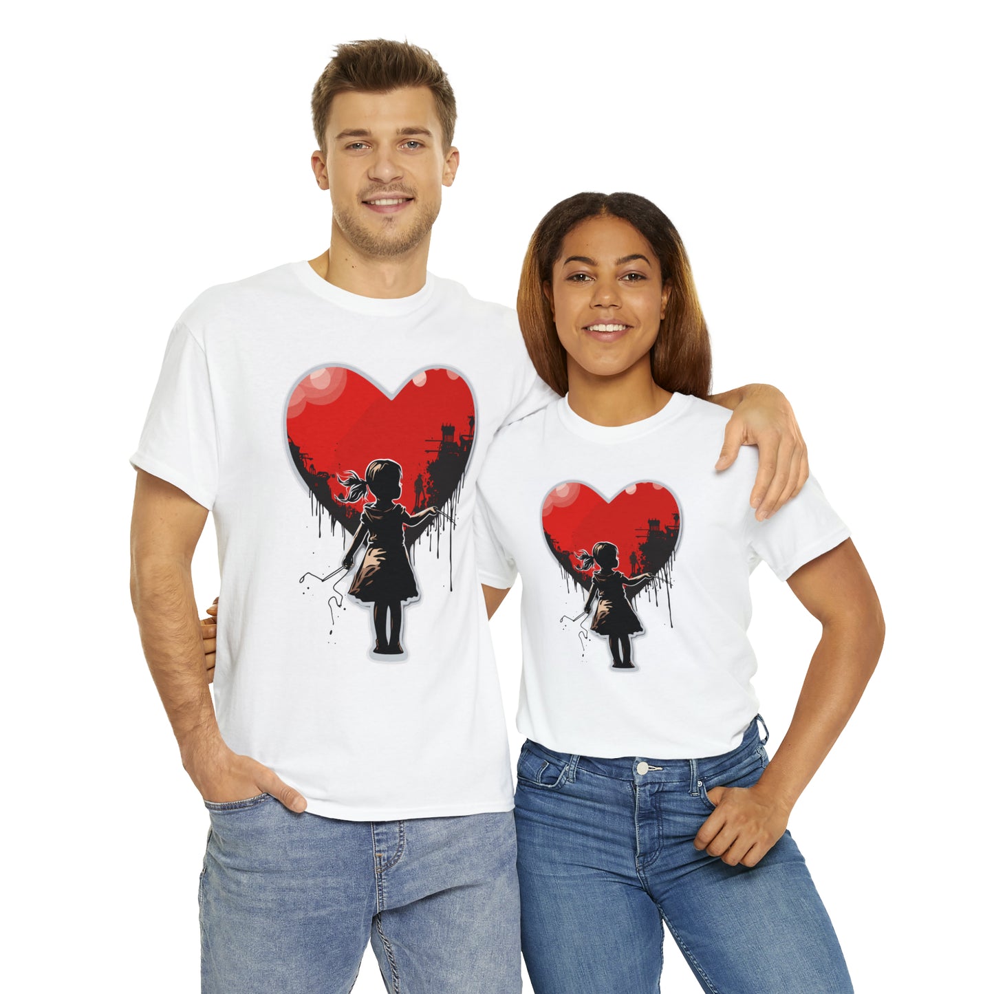 Unisex Love not war collection Heavy Cotton Tee